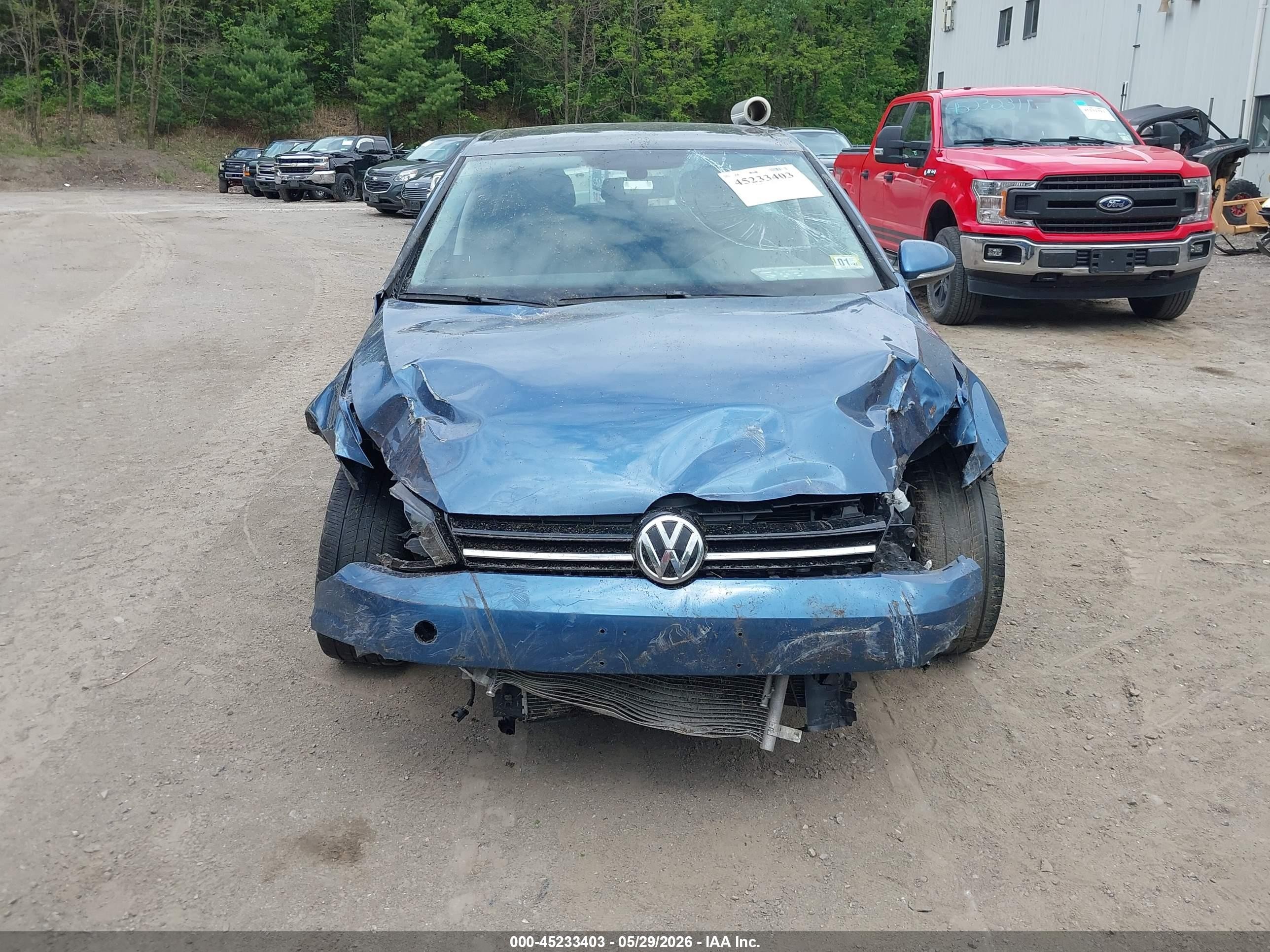 2015 Volkswagen Golf Tdi Se 4-door Blue vin: 3VW2A7AU0FM032806