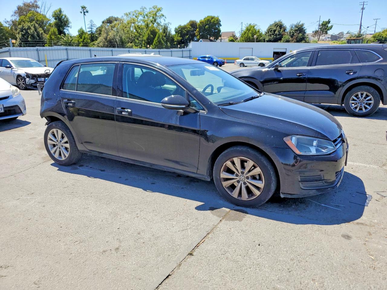 2015 Volkswagen Golf Tdi Черный vin: 3VW2A7AU1FM047640