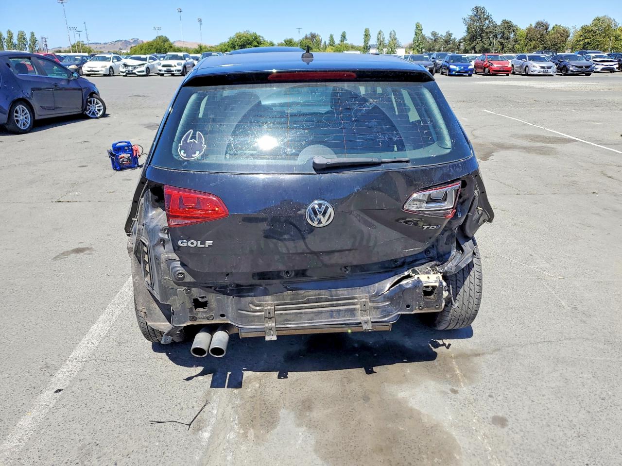 2015 Volkswagen Golf Tdi Черный vin: 3VW2A7AU1FM047640