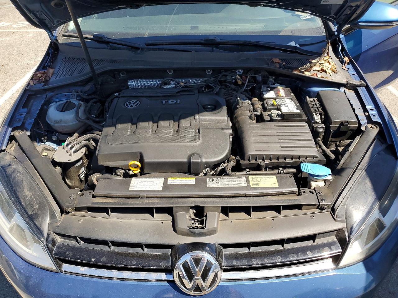 2015 Volkswagen Golf Tdi Blue vin: 3VW2A7AU1FM091833