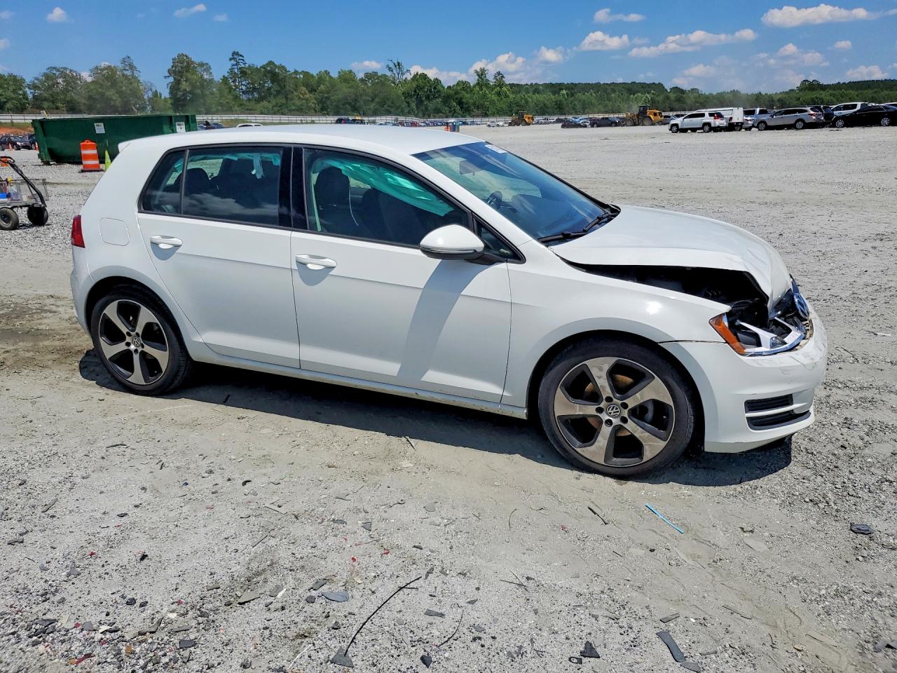 2015 Volkswagen Golf Tdi Белый vin: 3VW2A7AU2FM028739