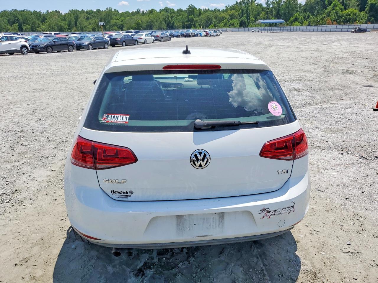 2015 Volkswagen Golf Tdi Белый vin: 3VW2A7AU2FM028739