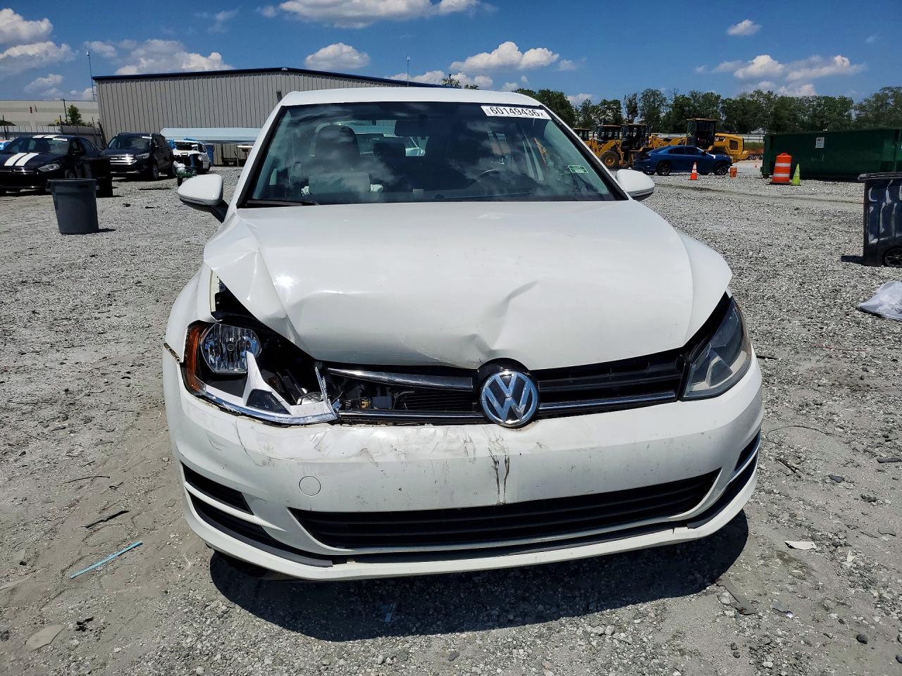 2015 Volkswagen Golf Tdi Белый vin: 3VW2A7AU2FM028739