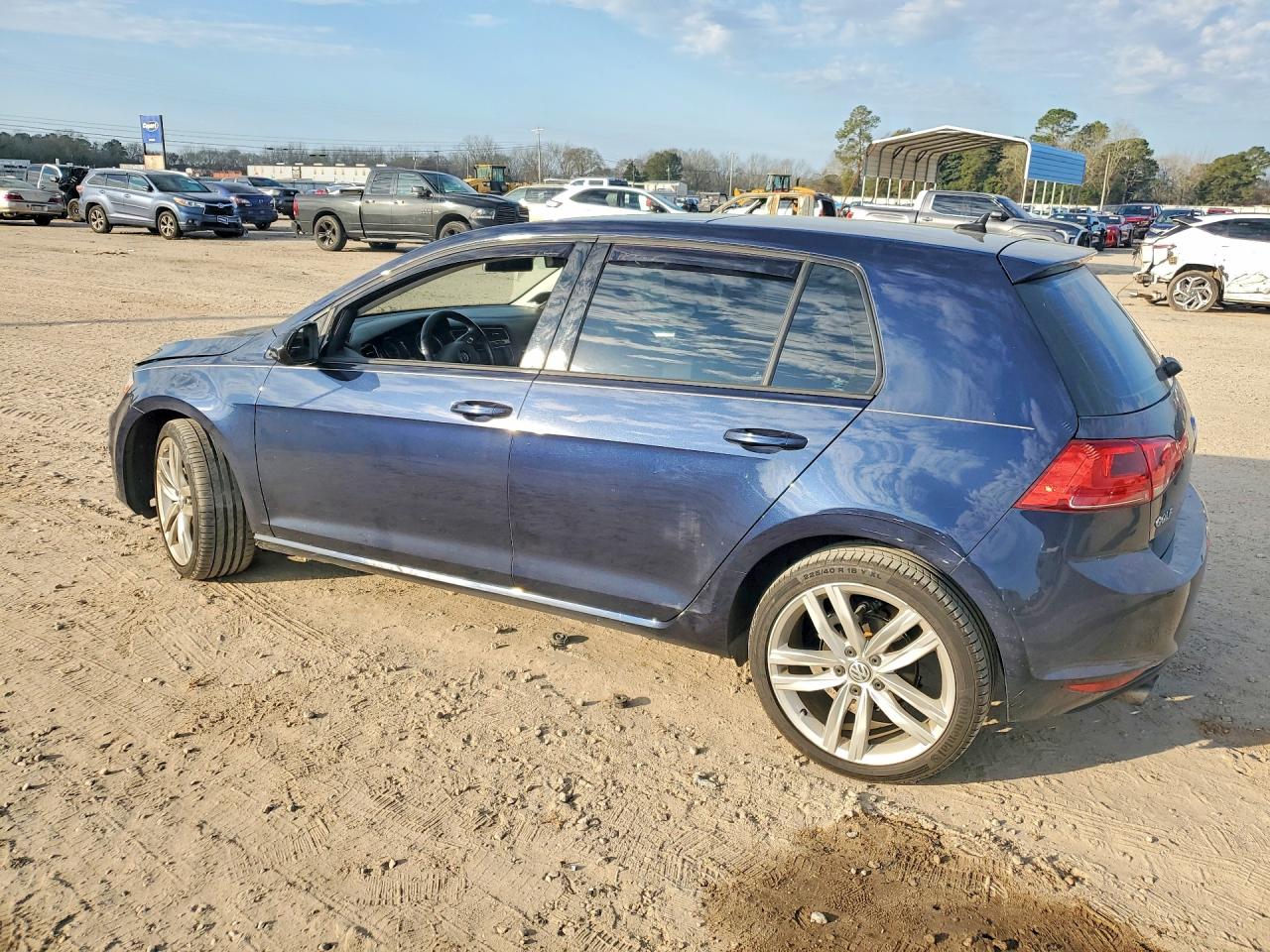 2015 Volkswagen Golf Tdi Синий vin: 3VW2A7AU2FM055357