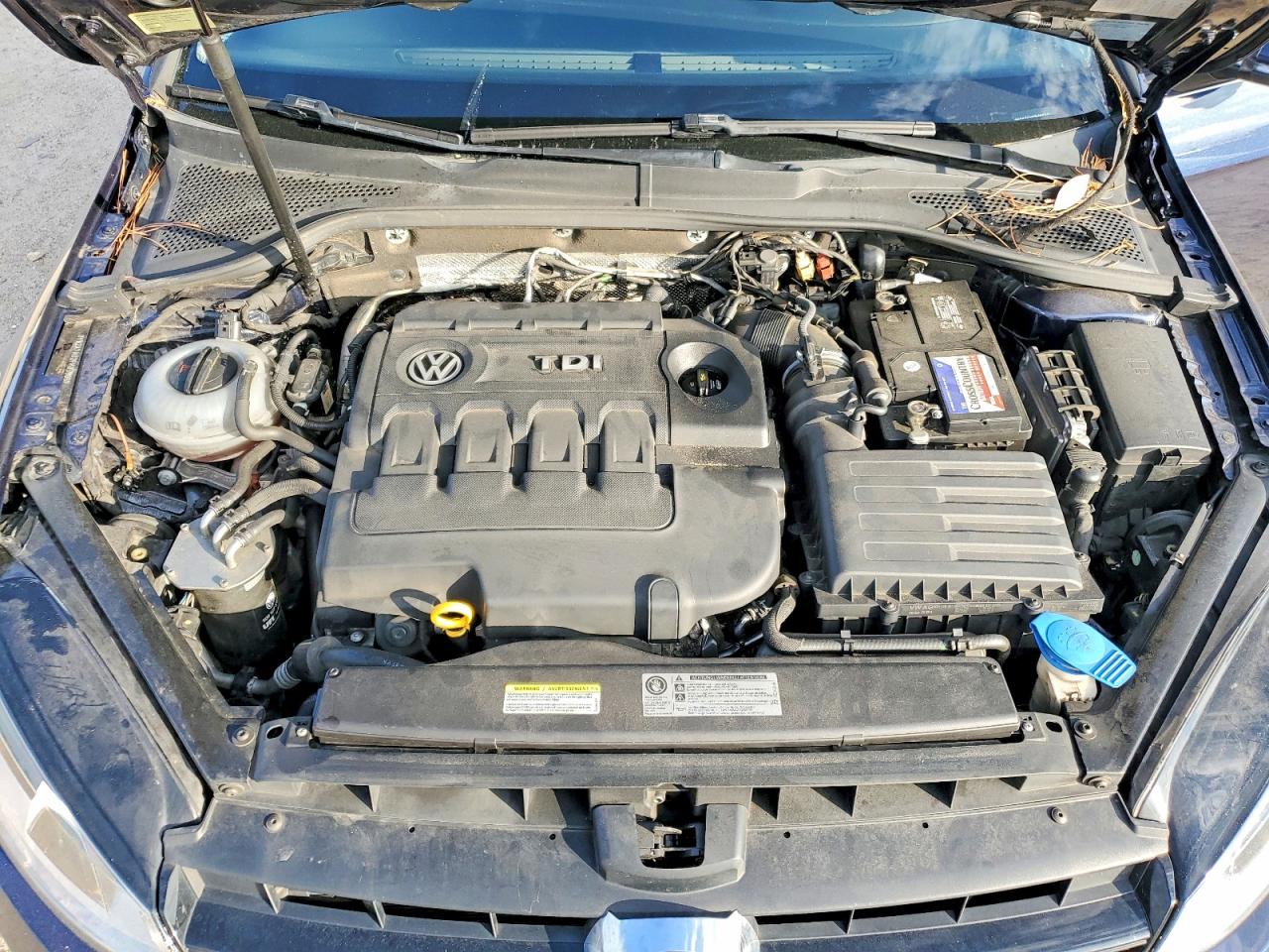 2015 Volkswagen Golf Tdi Синий vin: 3VW2A7AU2FM055357