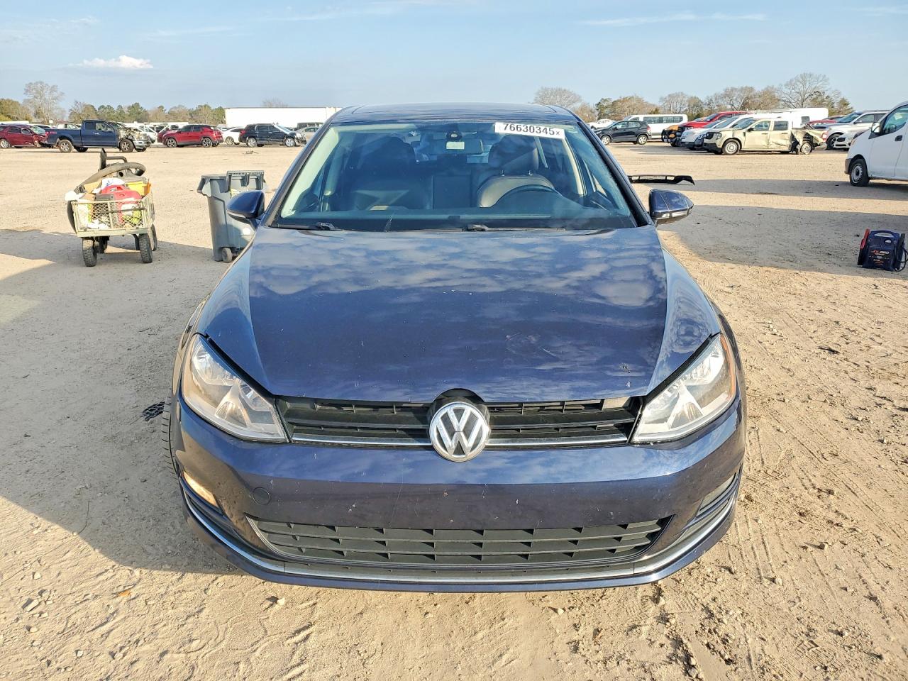 2015 Volkswagen Golf Tdi Синий vin: 3VW2A7AU2FM055357
