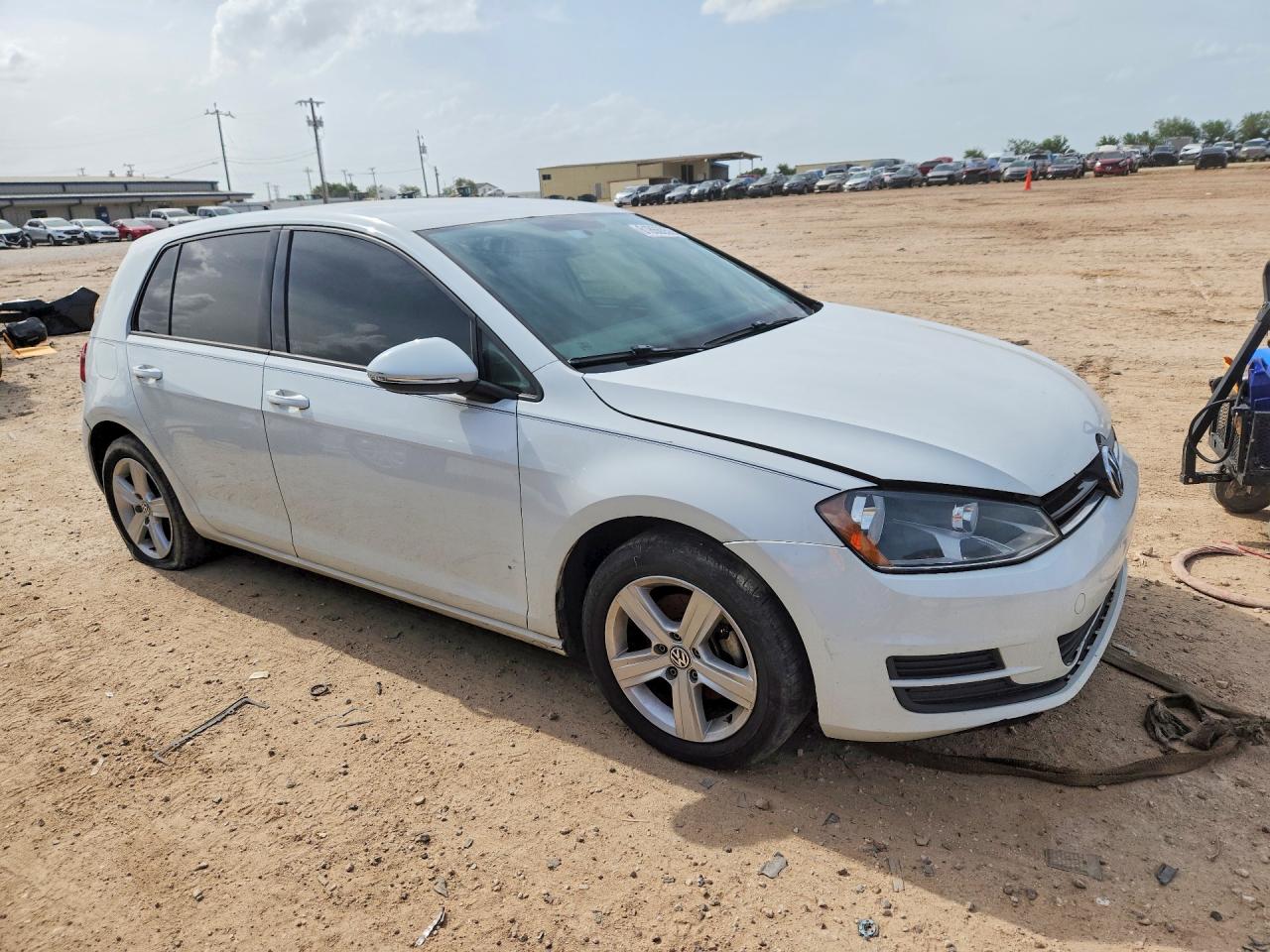 2015 Volkswagen Golf Tdi White vin: 3VW2A7AU3FM062334