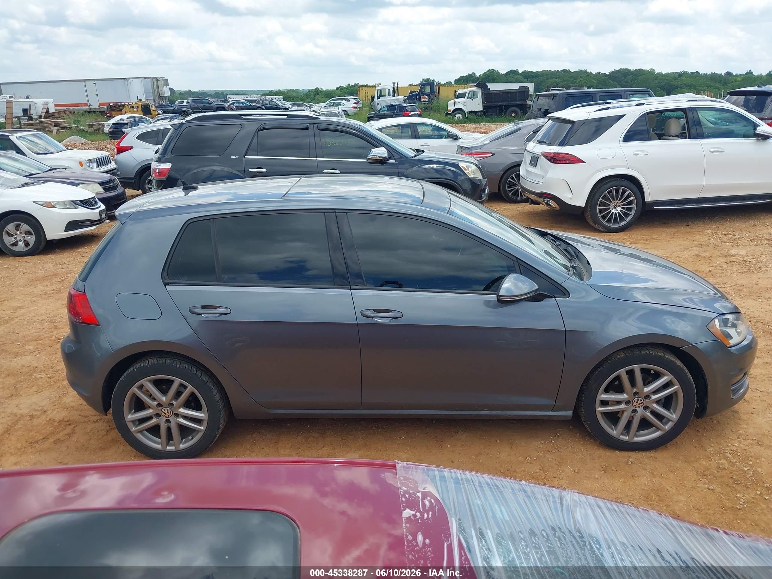 2015 Volkswagen Golf Tdi Sel 4-door Gray vin: 3VW2A7AU8FM012299