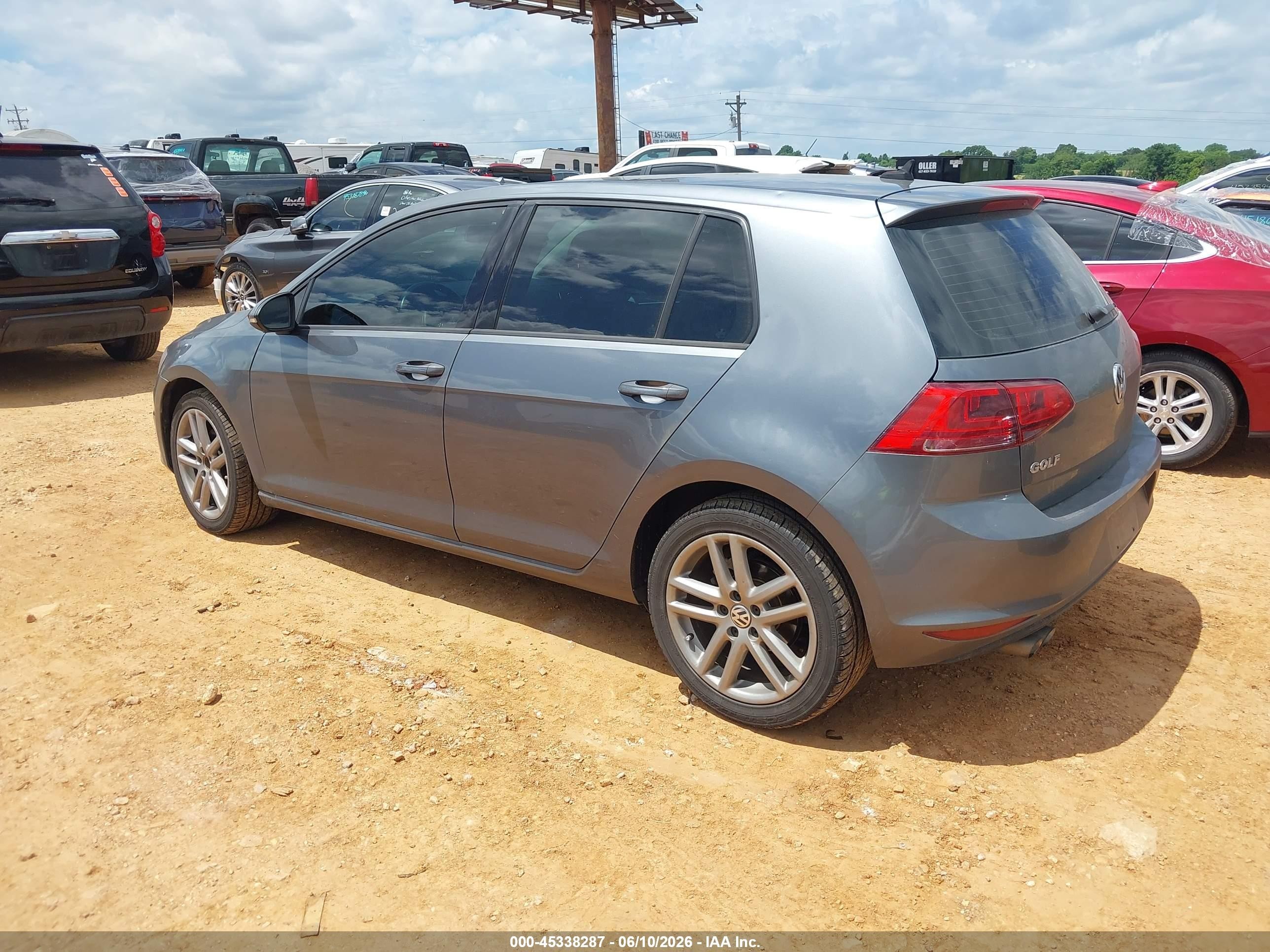 2015 Volkswagen Golf Tdi Sel 4-door Gray vin: 3VW2A7AU8FM012299