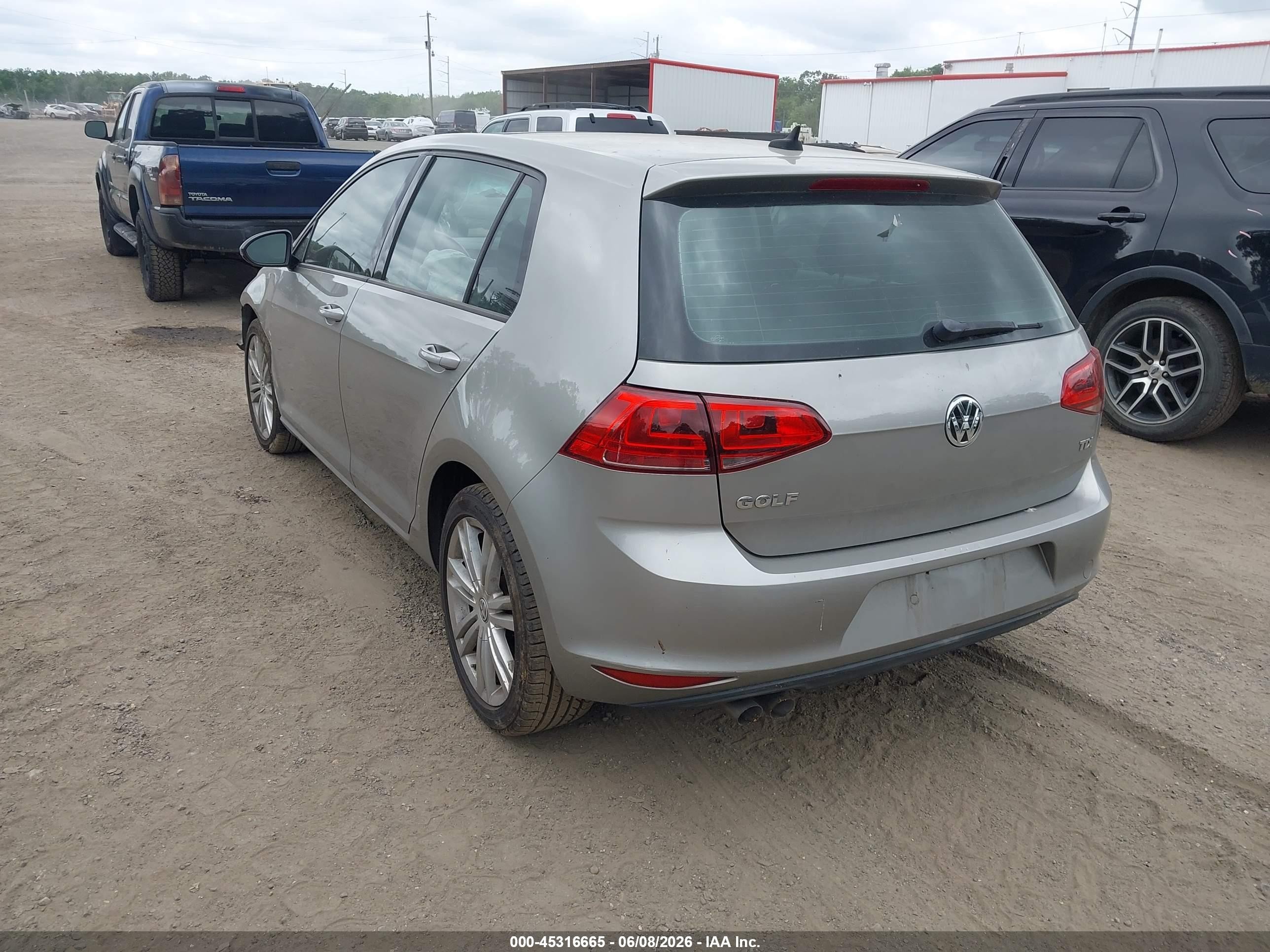 2015 Volkswagen Golf Tdi Se 4-door Silver vin: 3VW2A7AUXFM032926