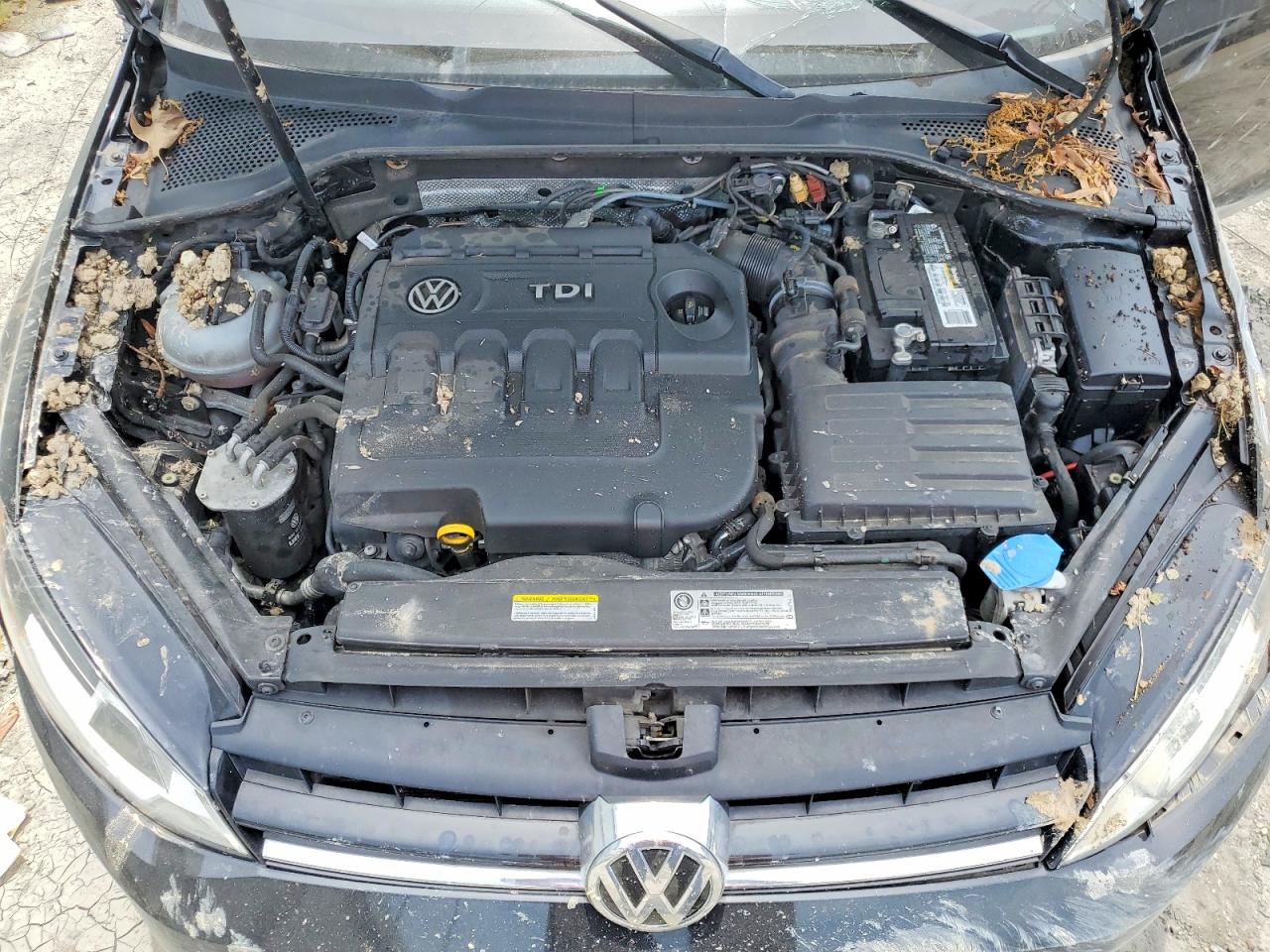 2015 Volkswagen Golf Tdi Black vin: 3VW2A7AUXFM061312