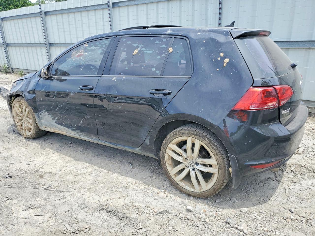 2015 Volkswagen Golf Tdi Black vin: 3VW2A7AUXFM061312