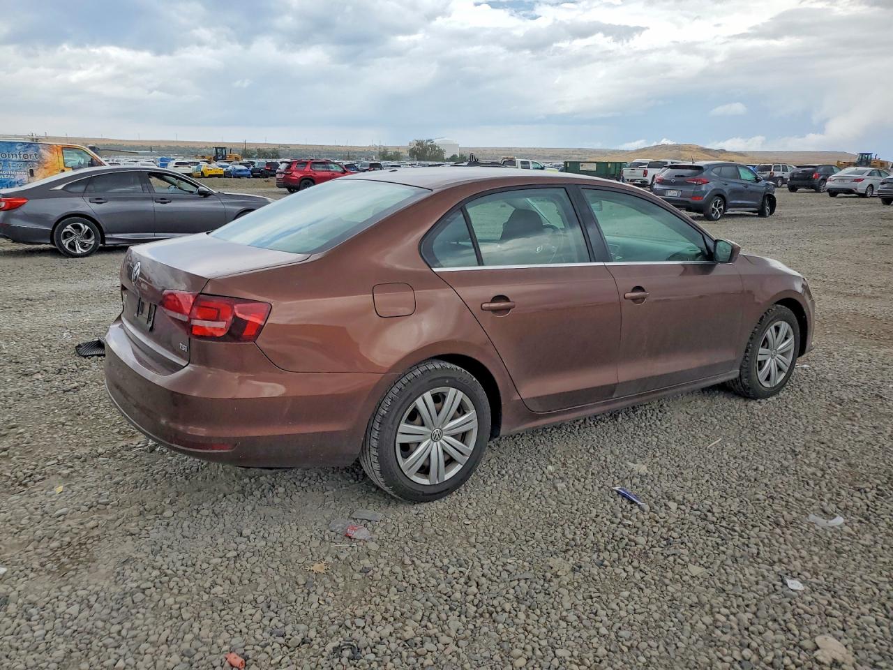 2017 Volkswagen Jetta S Brown vin: 3VW2B7AJ0HM338457