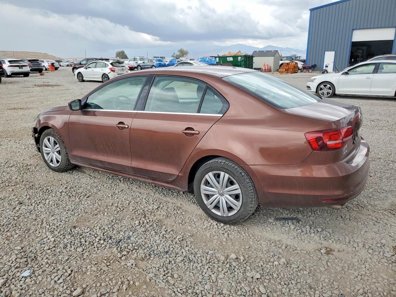 2017 Volkswagen Jetta S Brown vin: 3VW2B7AJ0HM338457