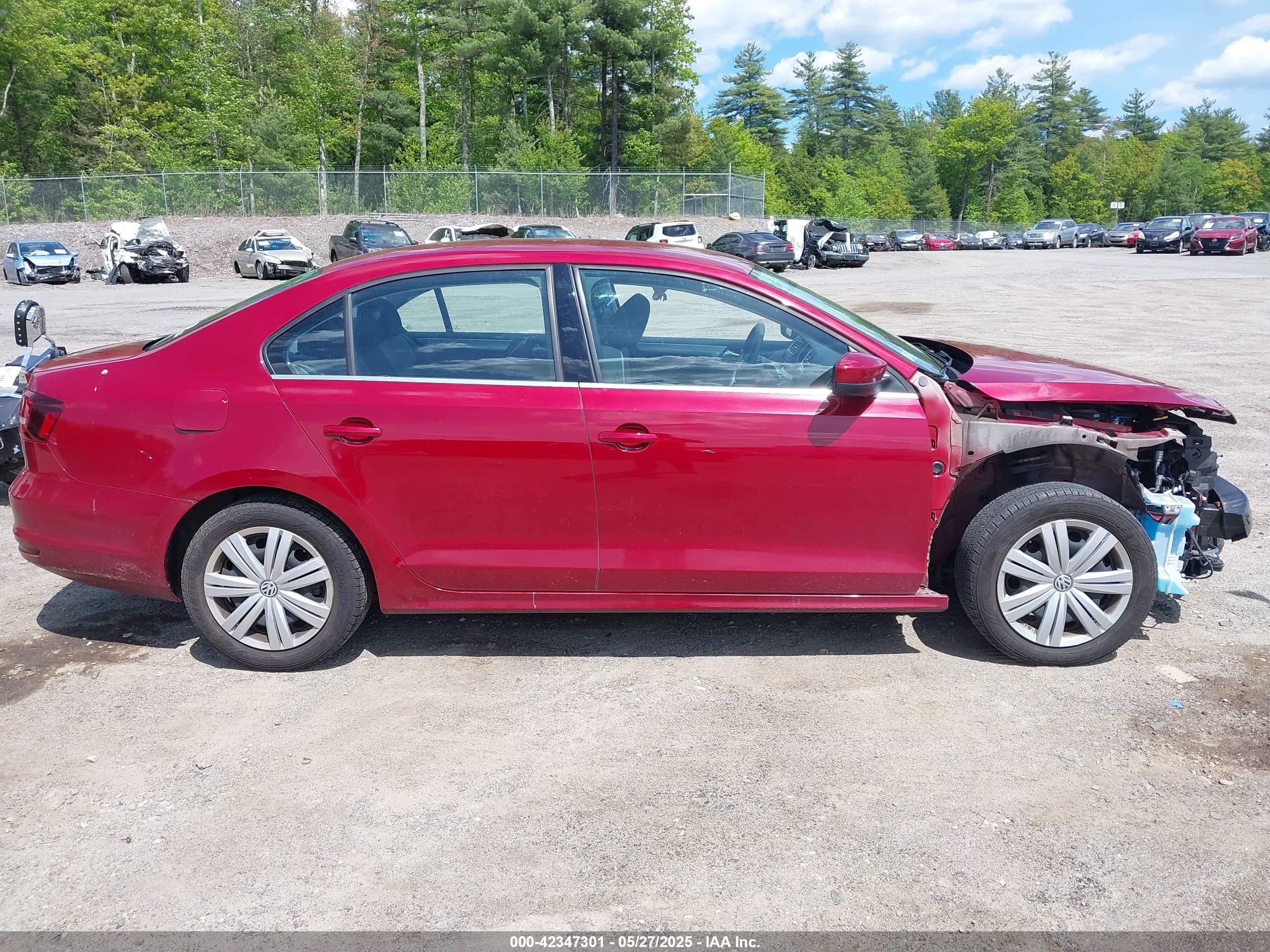 2017 Volkswagen Jetta 1.4t S Red vin: 3VW2B7AJ0HM389750