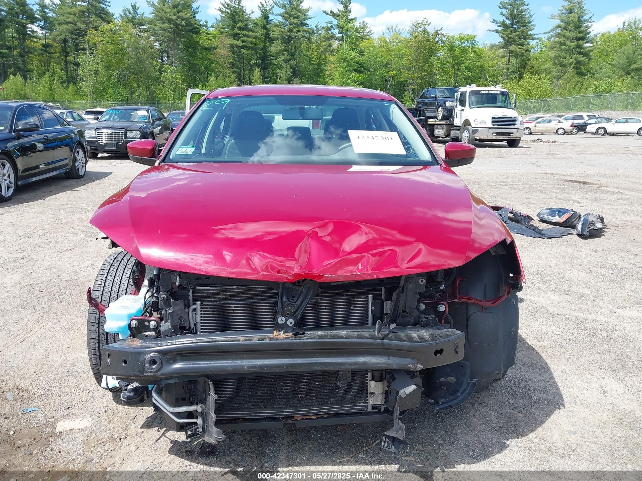 2017 Volkswagen Jetta 1.4t S Red vin: 3VW2B7AJ0HM389750