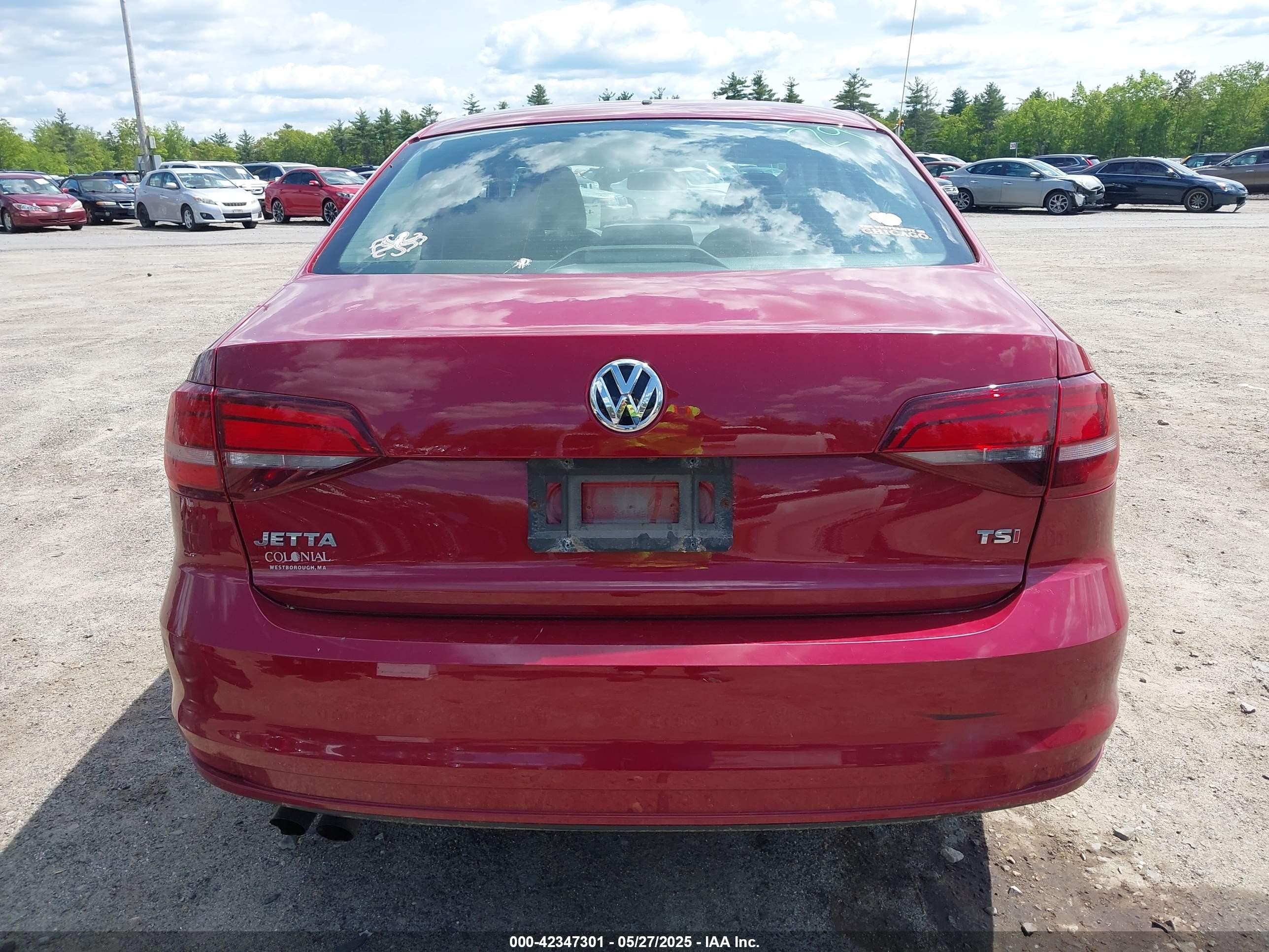 2017 Volkswagen Jetta 1.4t S Red vin: 3VW2B7AJ0HM389750