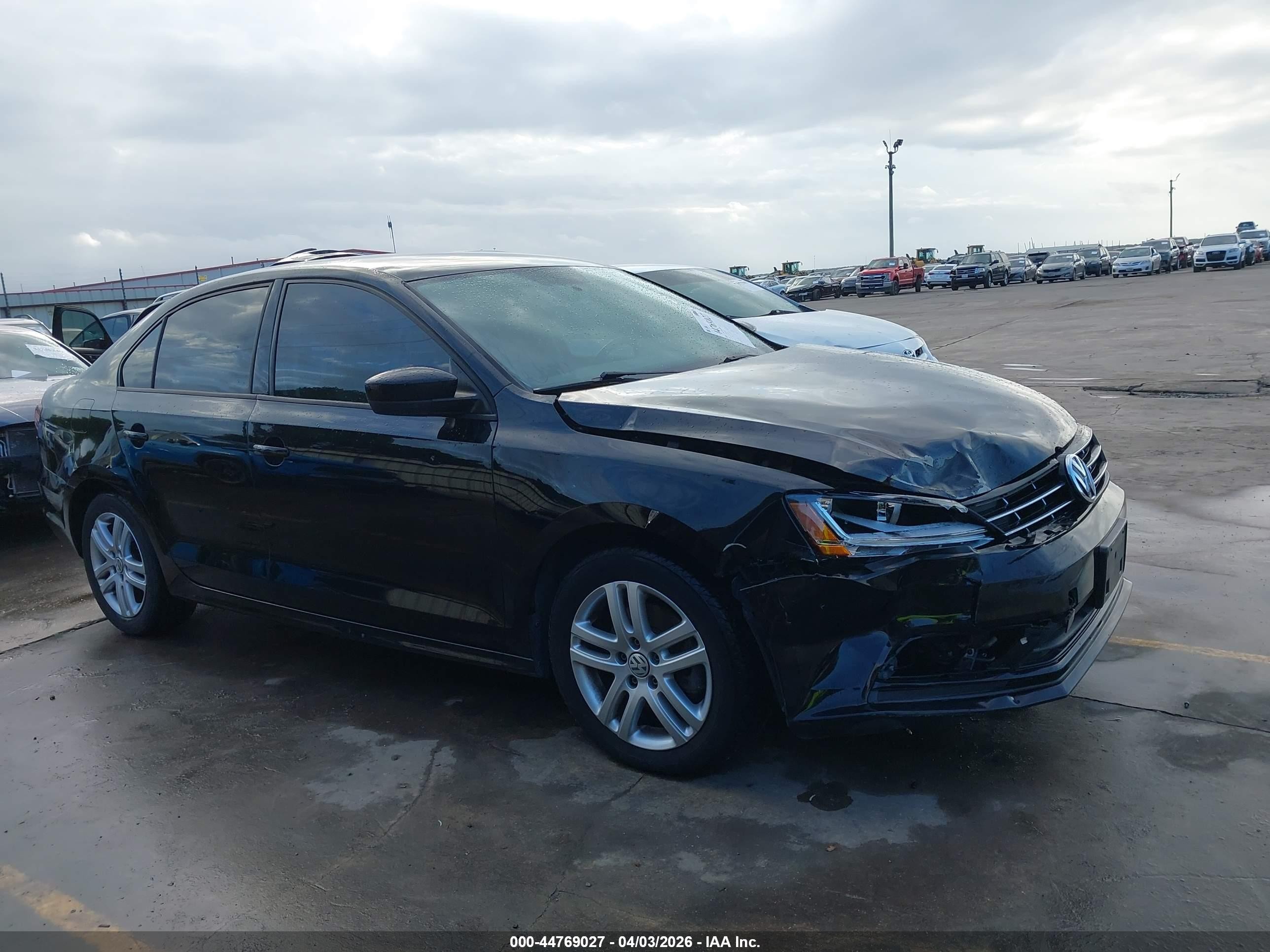 2018 Volkswagen Jetta 1.4t S Черный vin: 3VW2B7AJ0JM244519