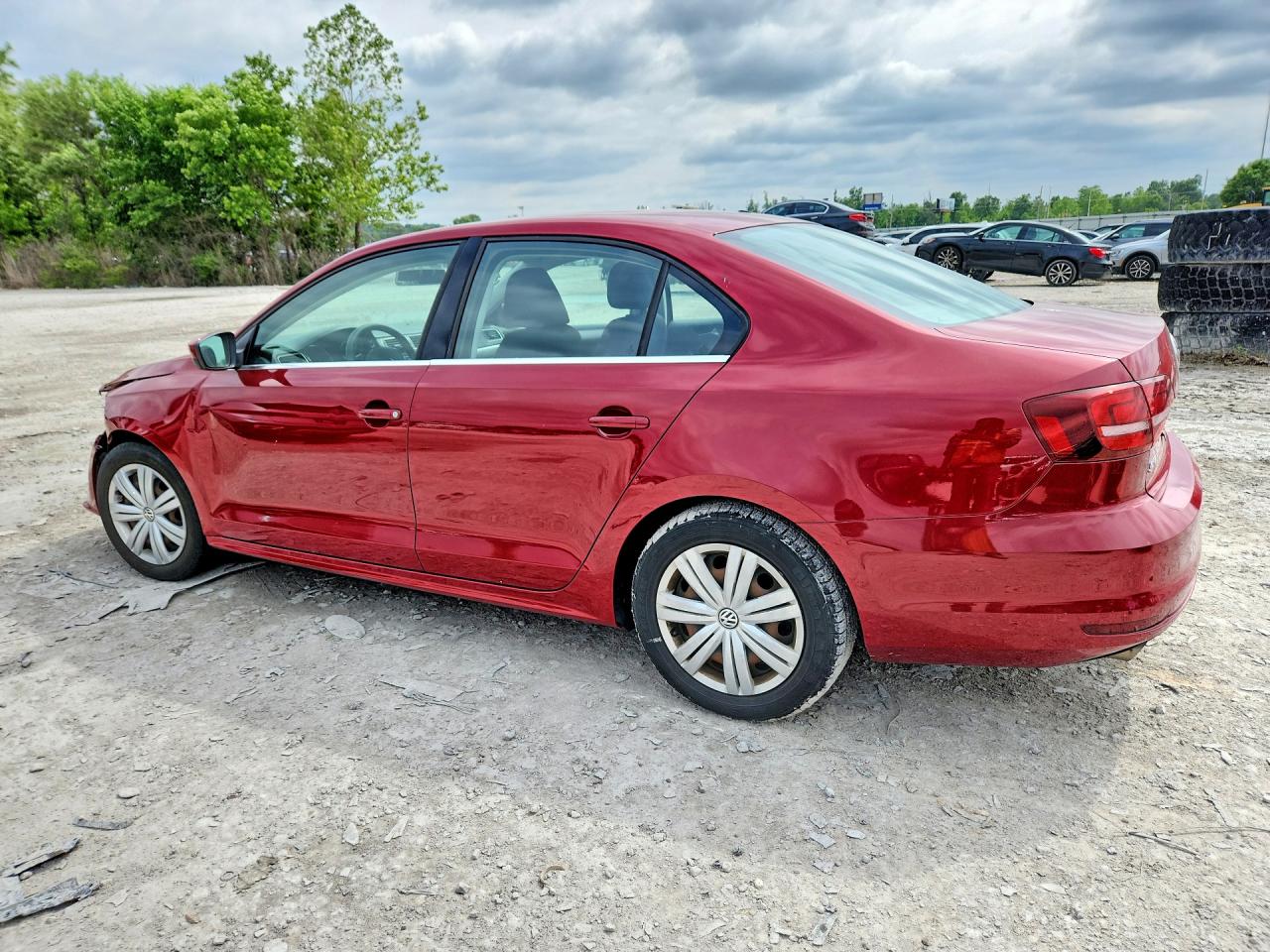 2017 Volkswagen Jetta S Красный vin: 3VW2B7AJ1HM284232