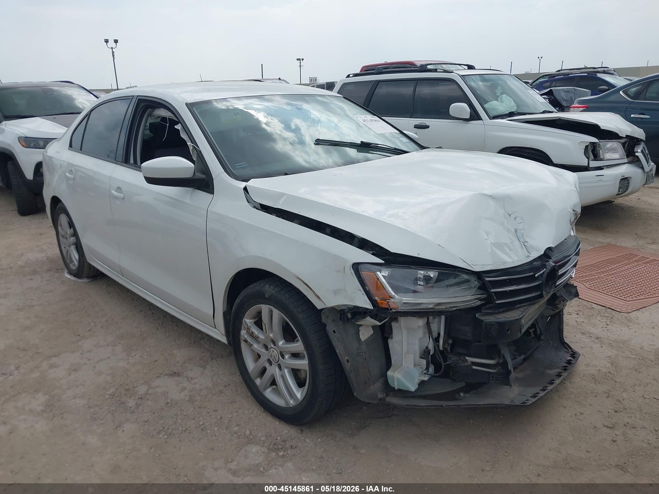 2018 Volkswagen Jetta 1.4t S White vin: 3VW2B7AJ2JM253075