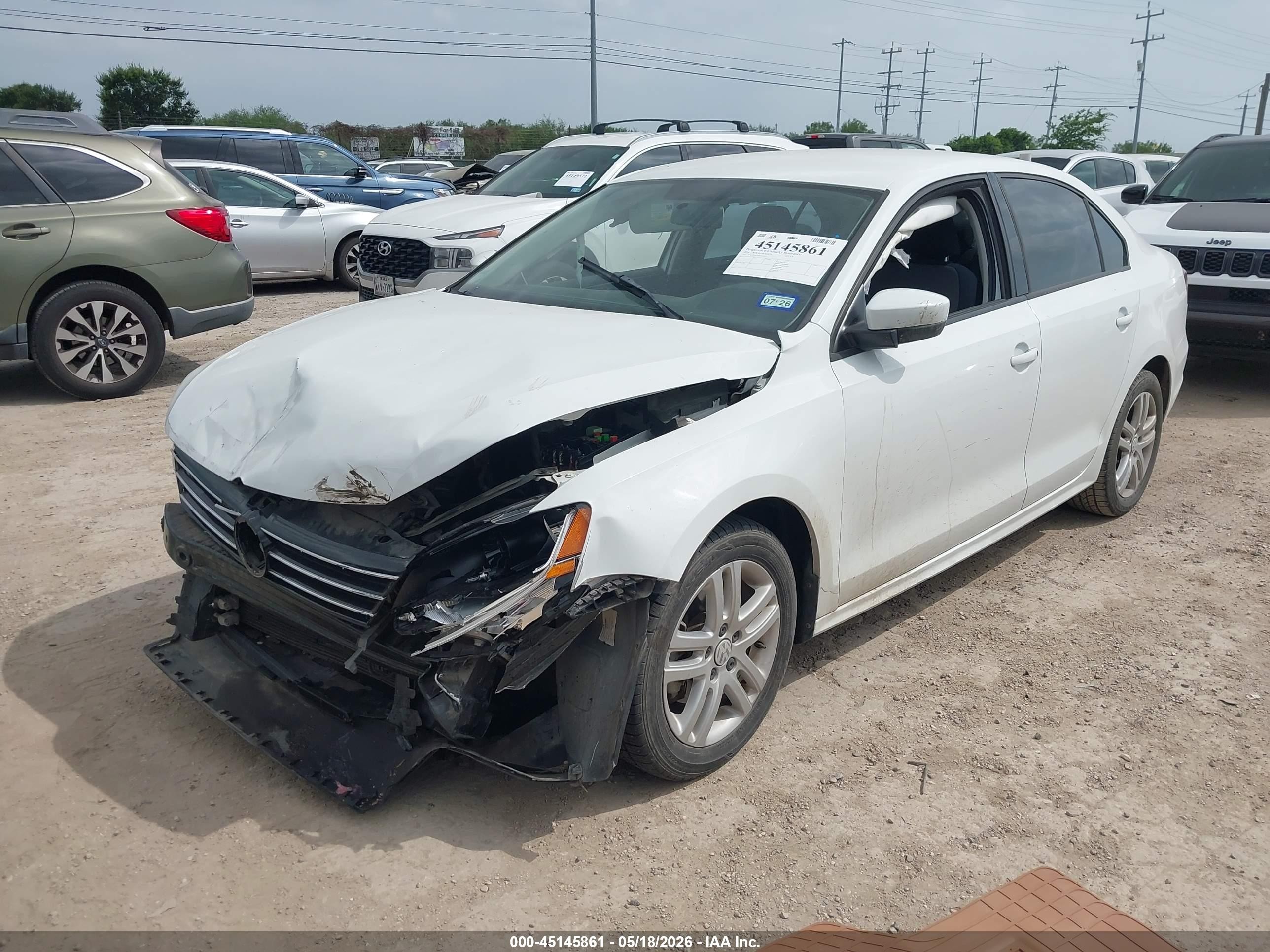 2018 Volkswagen Jetta 1.4t S Белый vin: 3VW2B7AJ2JM253075