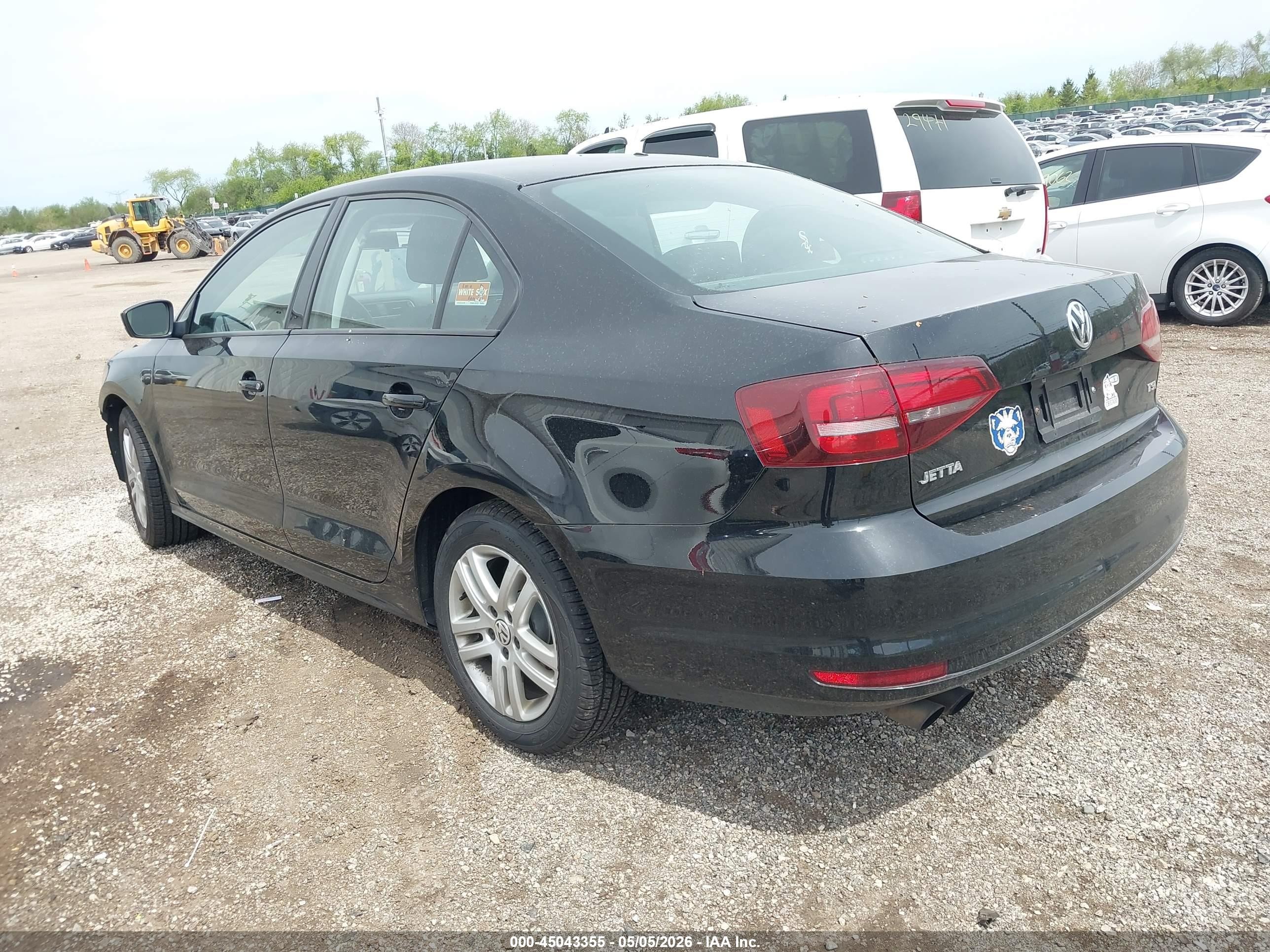 2018 Volkswagen Jetta 1.4t S Черный vin: 3VW2B7AJ2JM261368