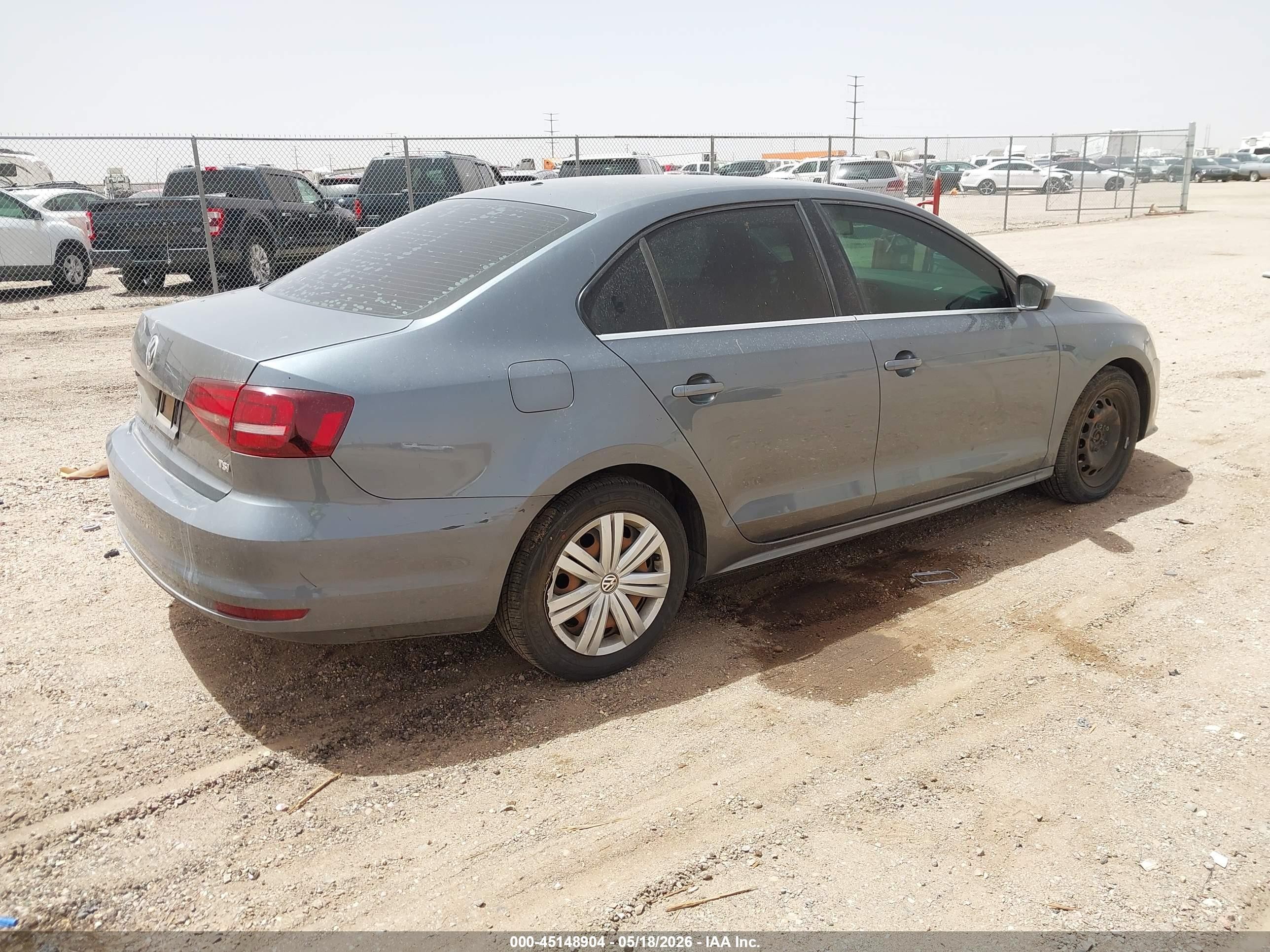 2017 Volkswagen Jetta 1.4t S Gray vin: 3VW2B7AJ3HM358136