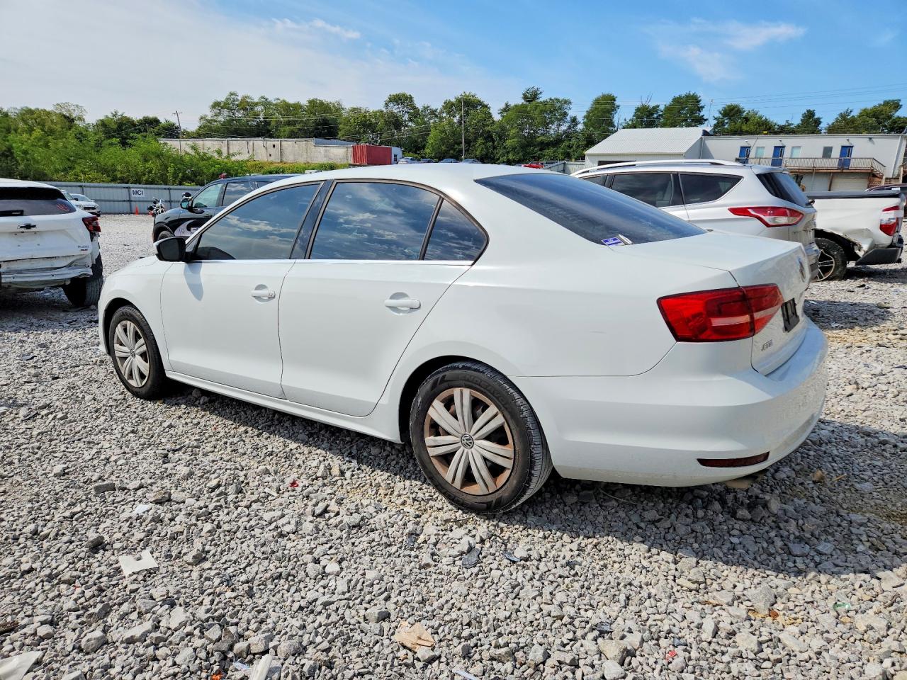 2017 Volkswagen Jetta S White vin: 3VW2B7AJ3HM403494