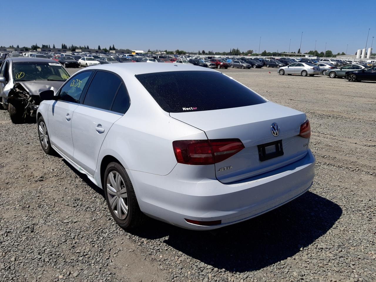 2017 Volkswagen Jetta S White vin: 3VW2B7AJ4HM298822