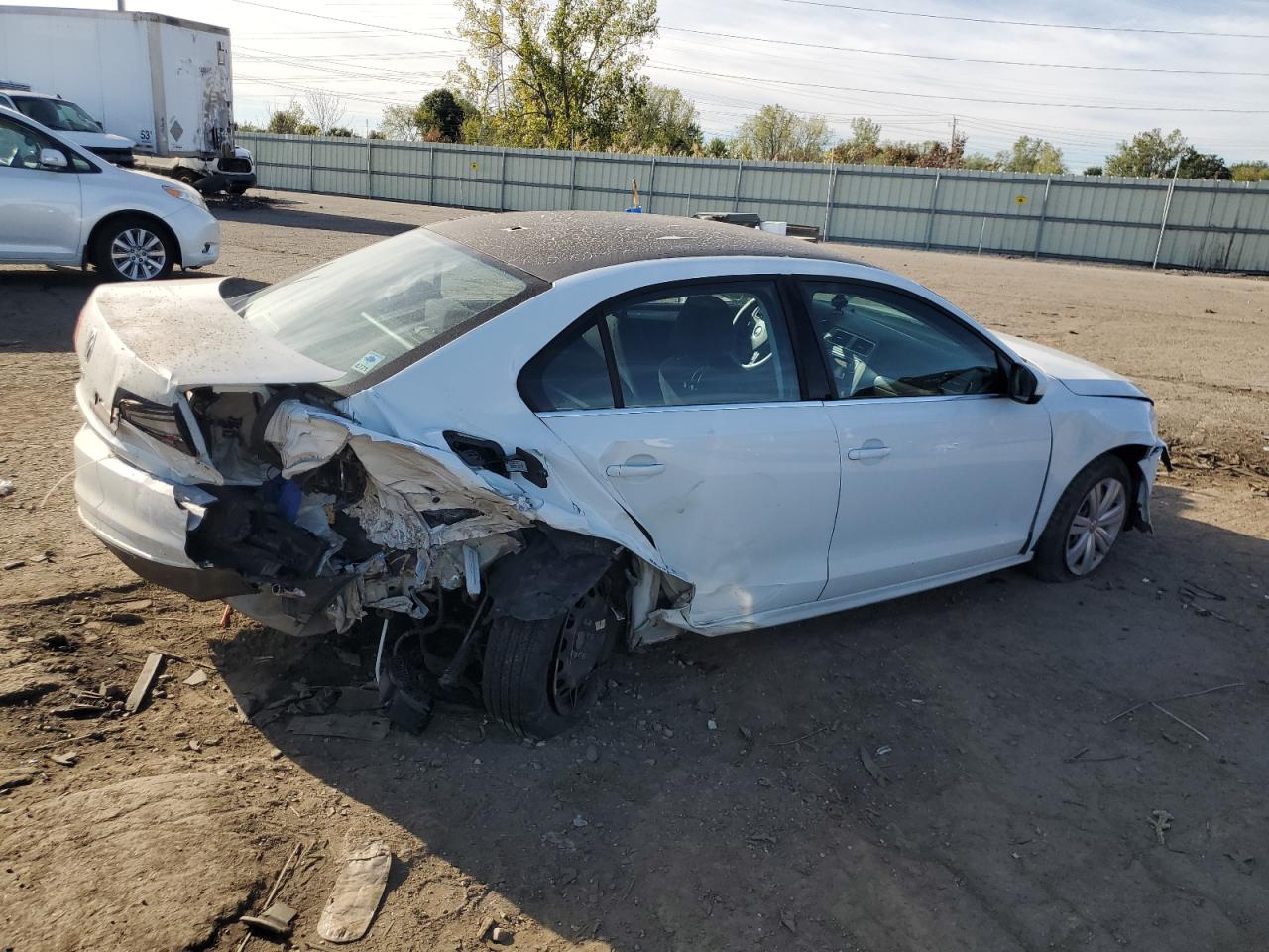 2017 Volkswagen Jetta S White vin: 3VW2B7AJ5HM341094