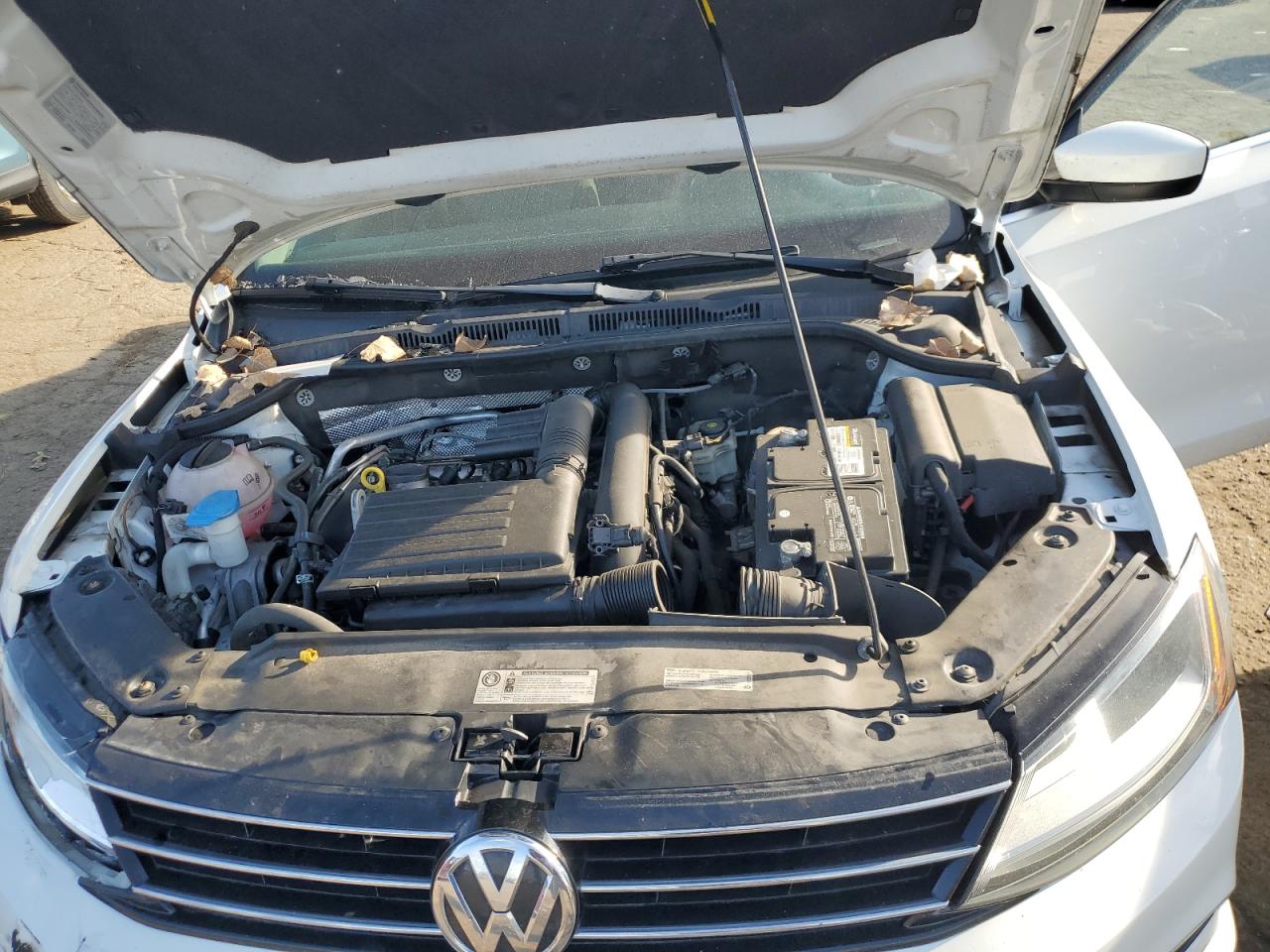 2017 Volkswagen Jetta S White vin: 3VW2B7AJ5HM341094