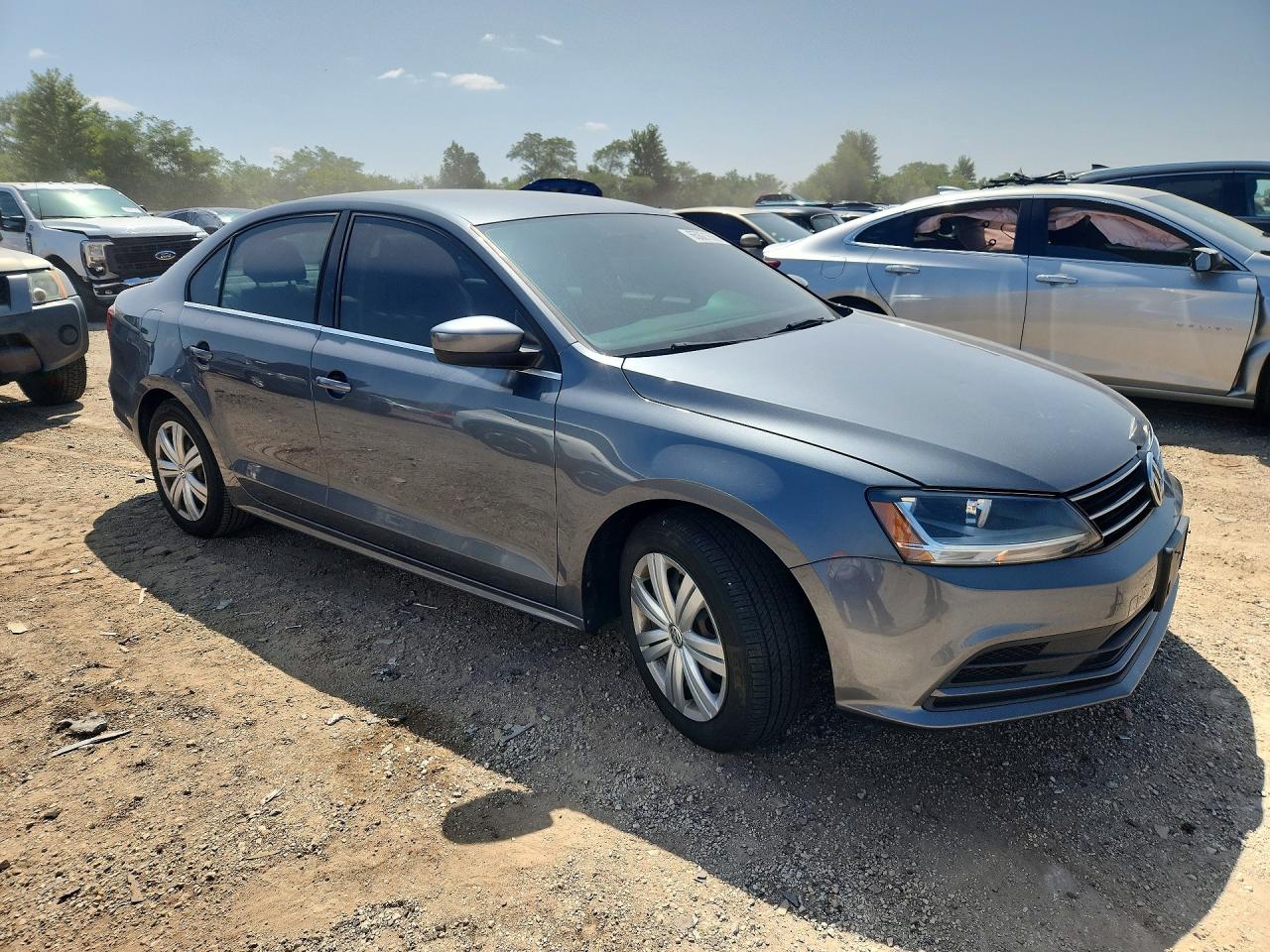 2017 Volkswagen Jetta S Gray vin: 3VW2B7AJ6HM228612
