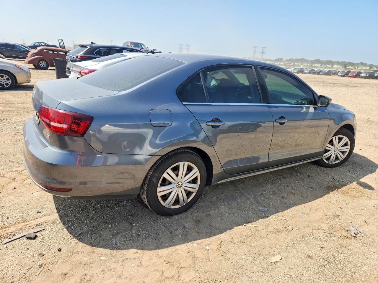 2017 Volkswagen Jetta S Gray vin: 3VW2B7AJ6HM228612
