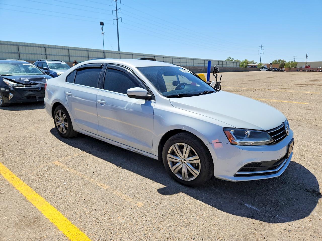 2017 Volkswagen Jetta S White vin: 3VW2B7AJ6HM407149