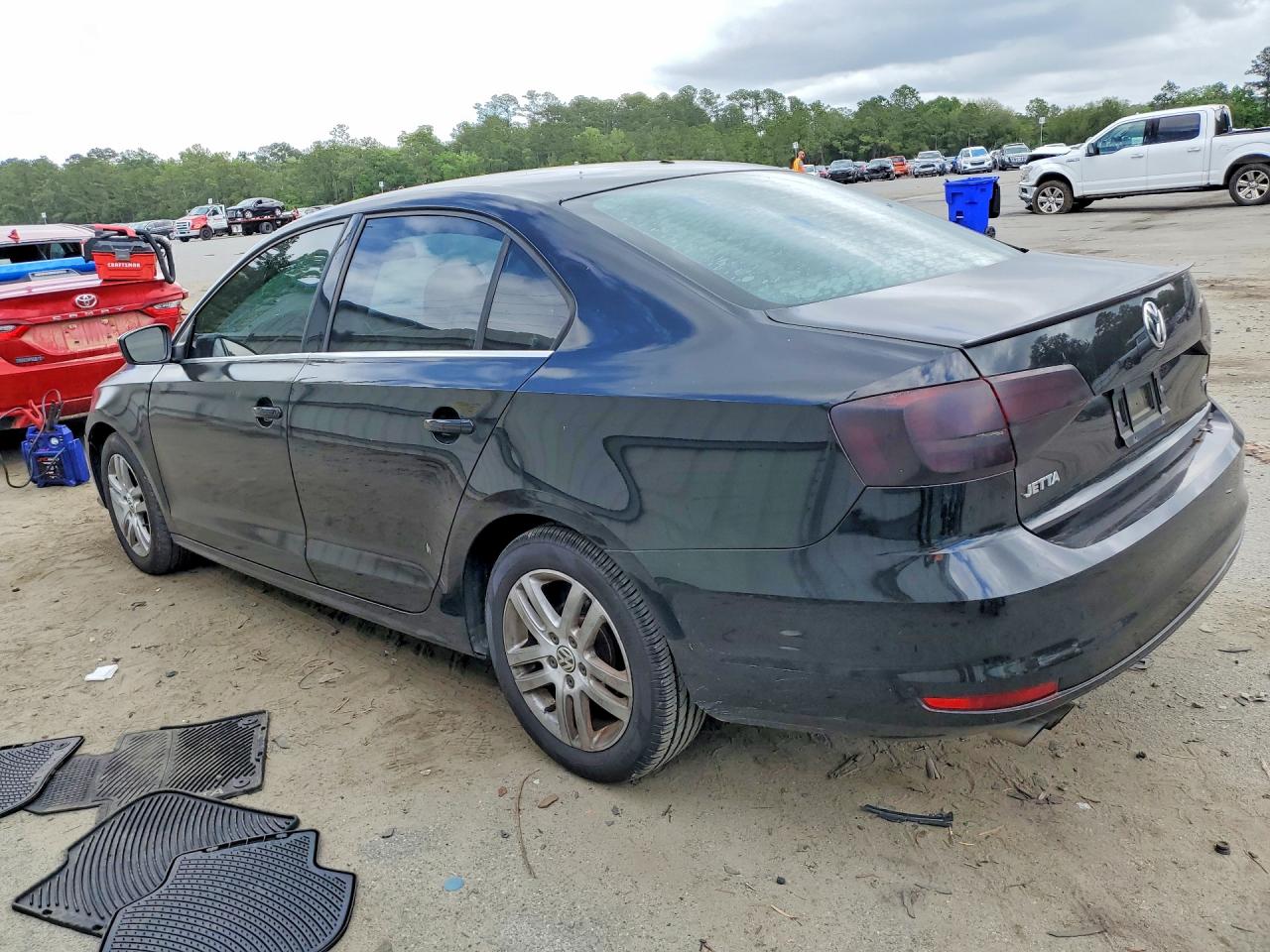 2017 Volkswagen Jetta S Black vin: 3VW2B7AJ7HM377241