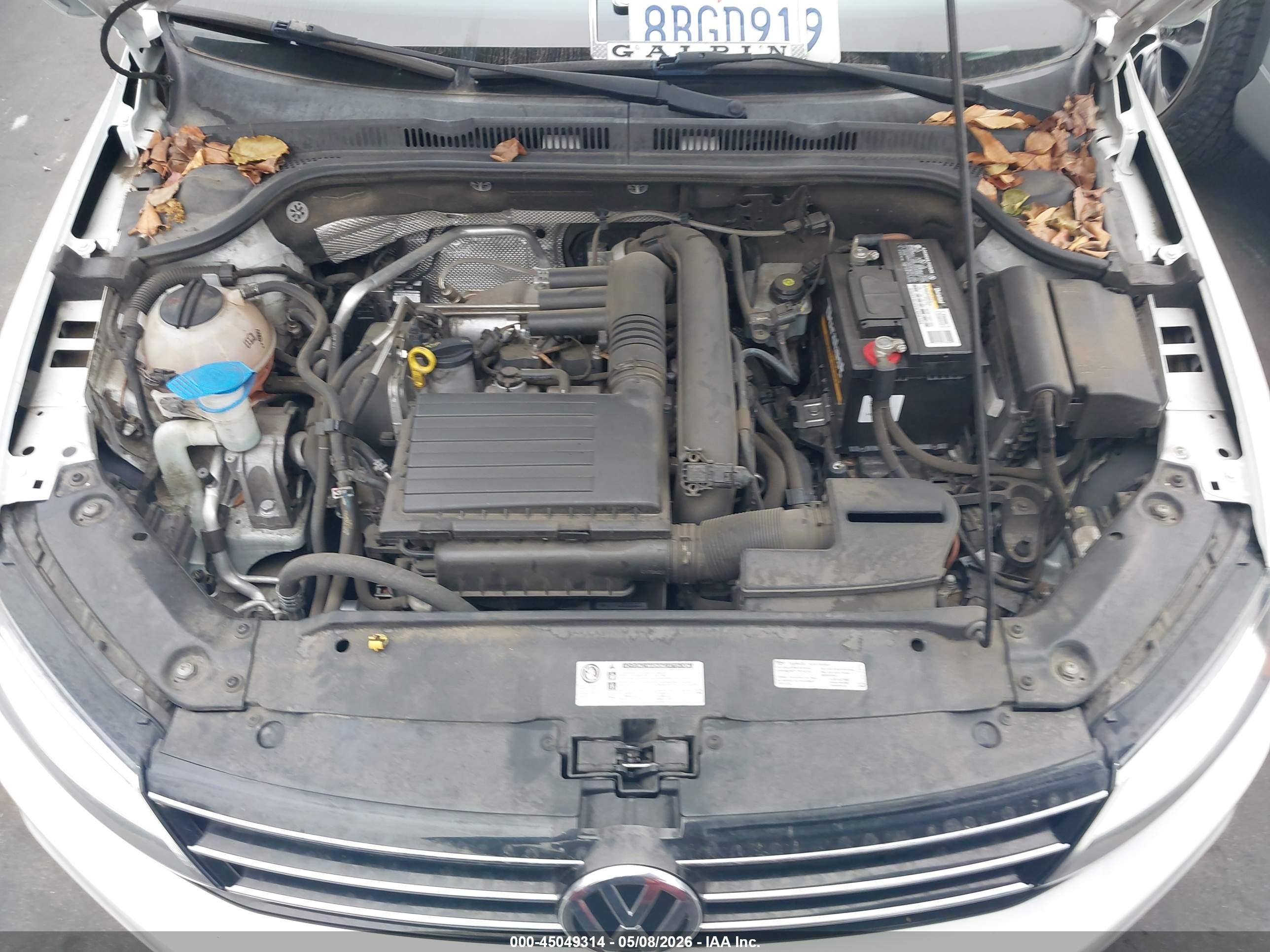 2017 Volkswagen Jetta 1.4t S Белый vin: 3VW2B7AJ7HM396159