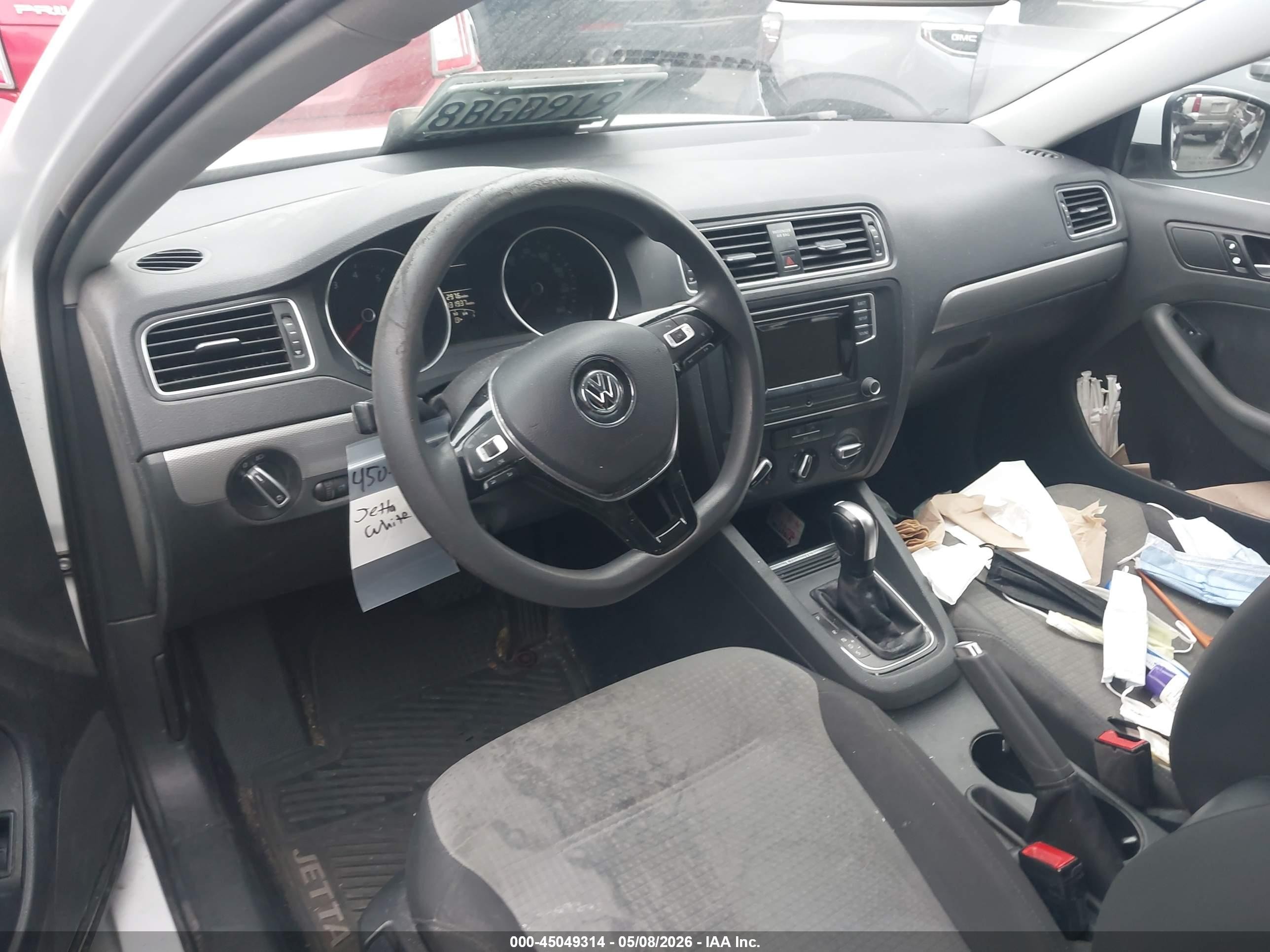 2017 Volkswagen Jetta 1.4t S Белый vin: 3VW2B7AJ7HM396159