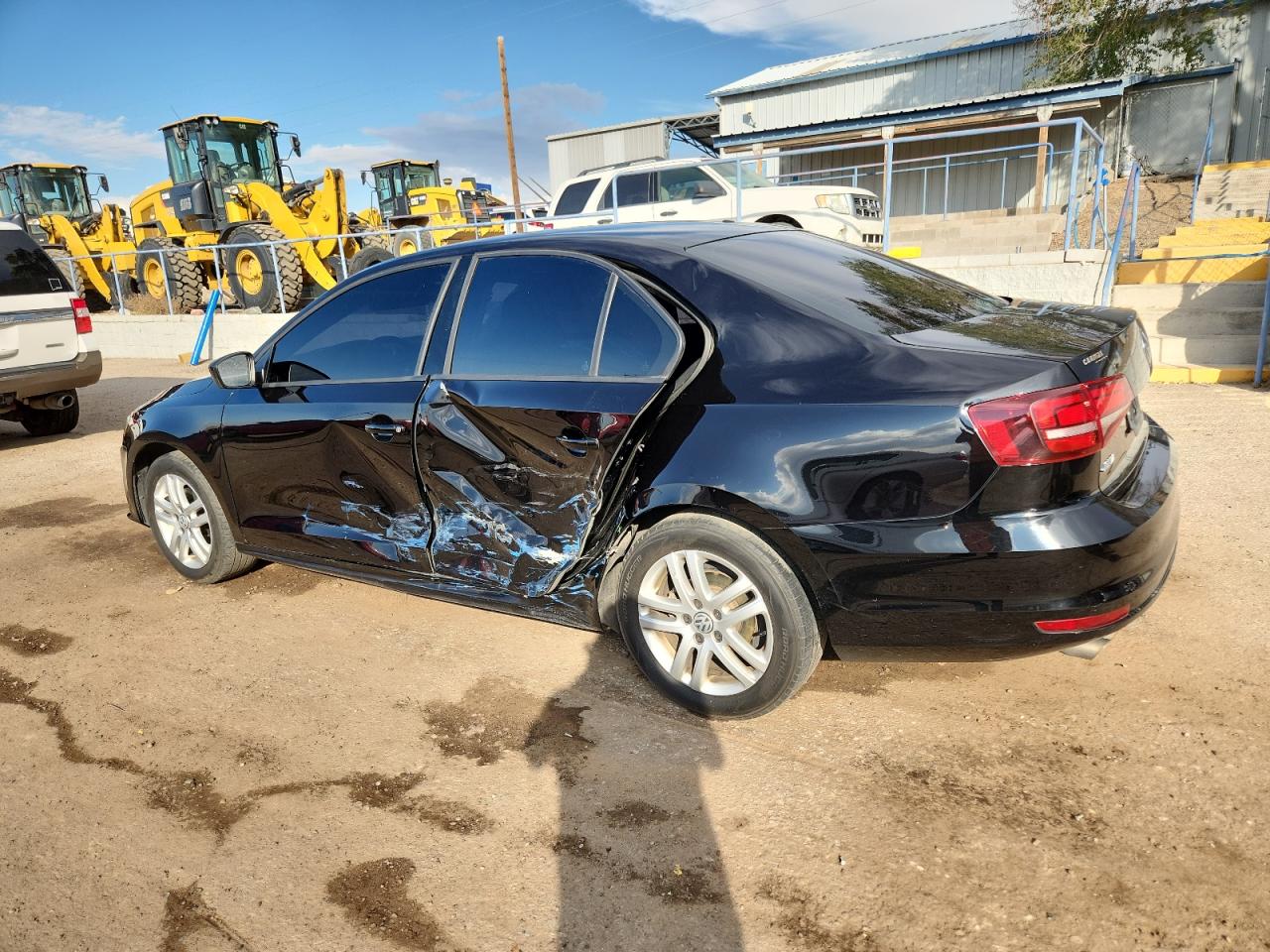 2018 Volkswagen Jetta S Черный vin: 3VW2B7AJ7JM219228