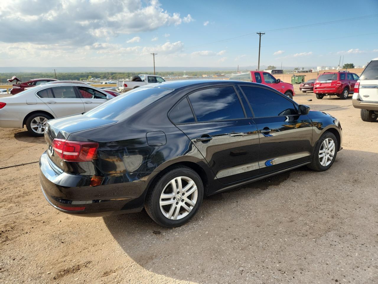 2018 Volkswagen Jetta S Черный vin: 3VW2B7AJ7JM219228
