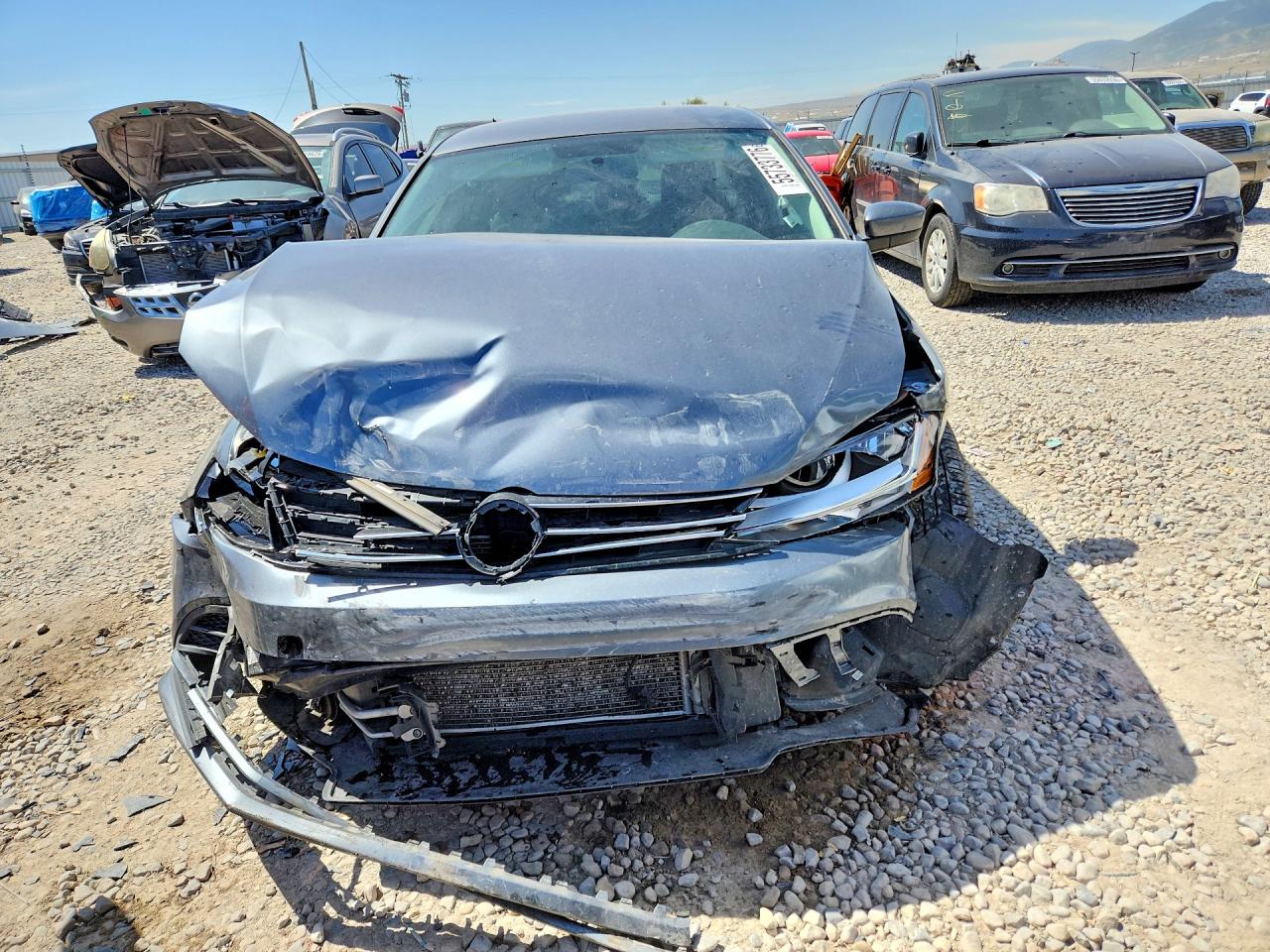 2017 Volkswagen Jetta S Gray vin: 3VW2B7AJ8HM216378