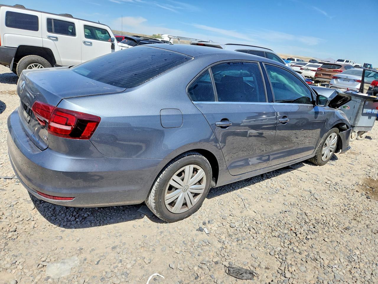 2017 Volkswagen Jetta S Gray vin: 3VW2B7AJ8HM216378