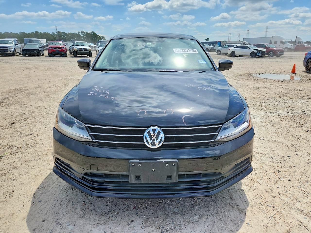 2017 Volkswagen Jetta S Black vin: 3VW2B7AJ9HM282485