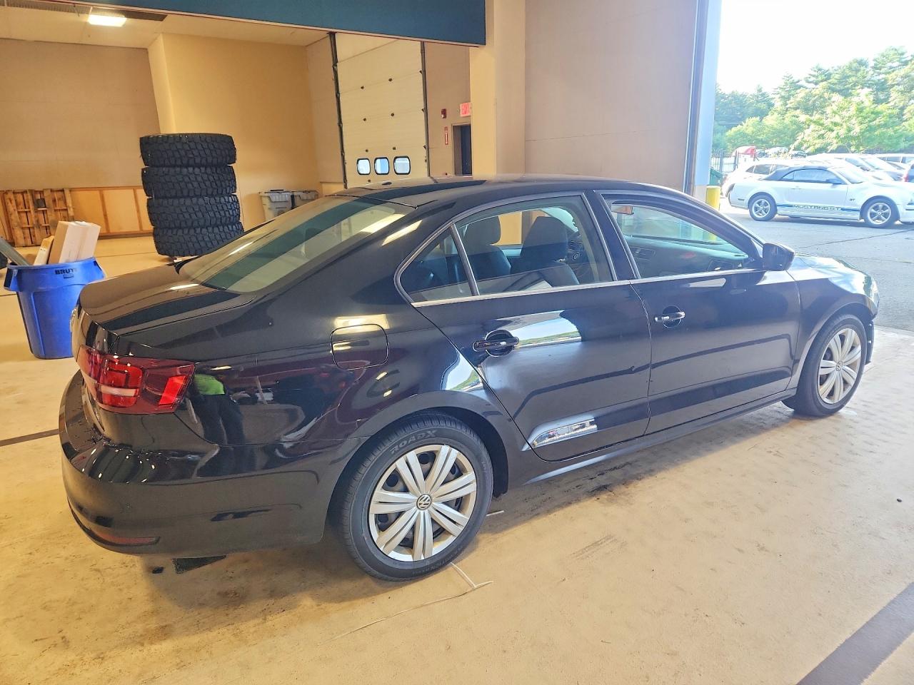 2017 Volkswagen Jetta S Black vin: 3VW2B7AJ9HM395868
