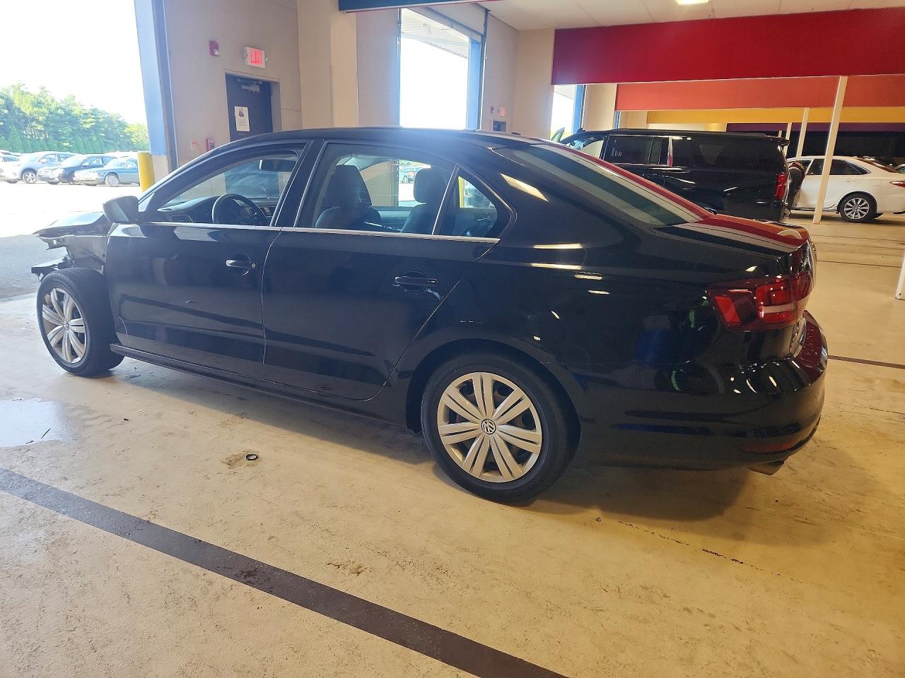 2017 Volkswagen Jetta S Black vin: 3VW2B7AJ9HM395868