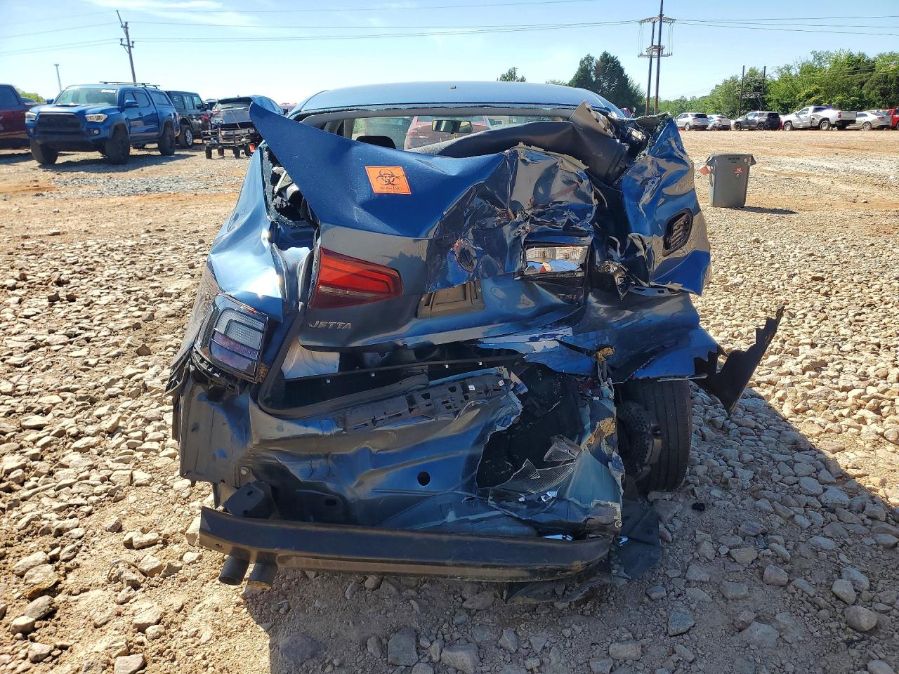 2018 Volkswagen Jetta S Синий vin: 3VW2B7AJ9JM210773