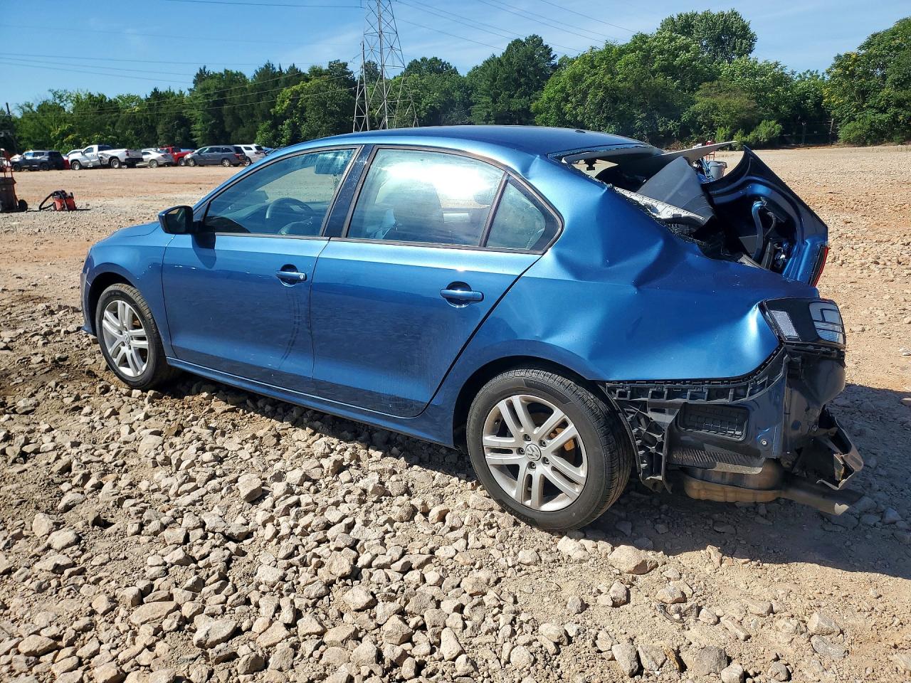 2018 Volkswagen Jetta S Синий vin: 3VW2B7AJ9JM210773