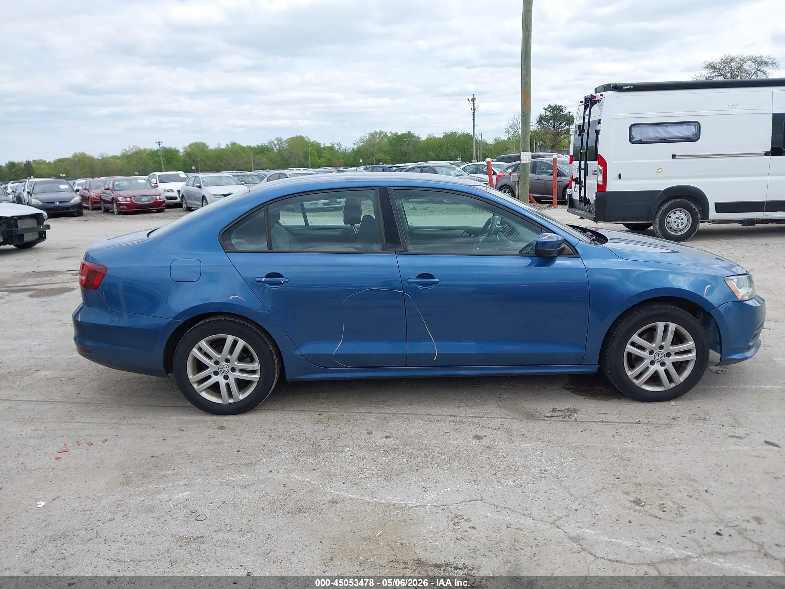 2018 Volkswagen Jetta 1.4t S Blue vin: 3VW2B7AJXJM261828