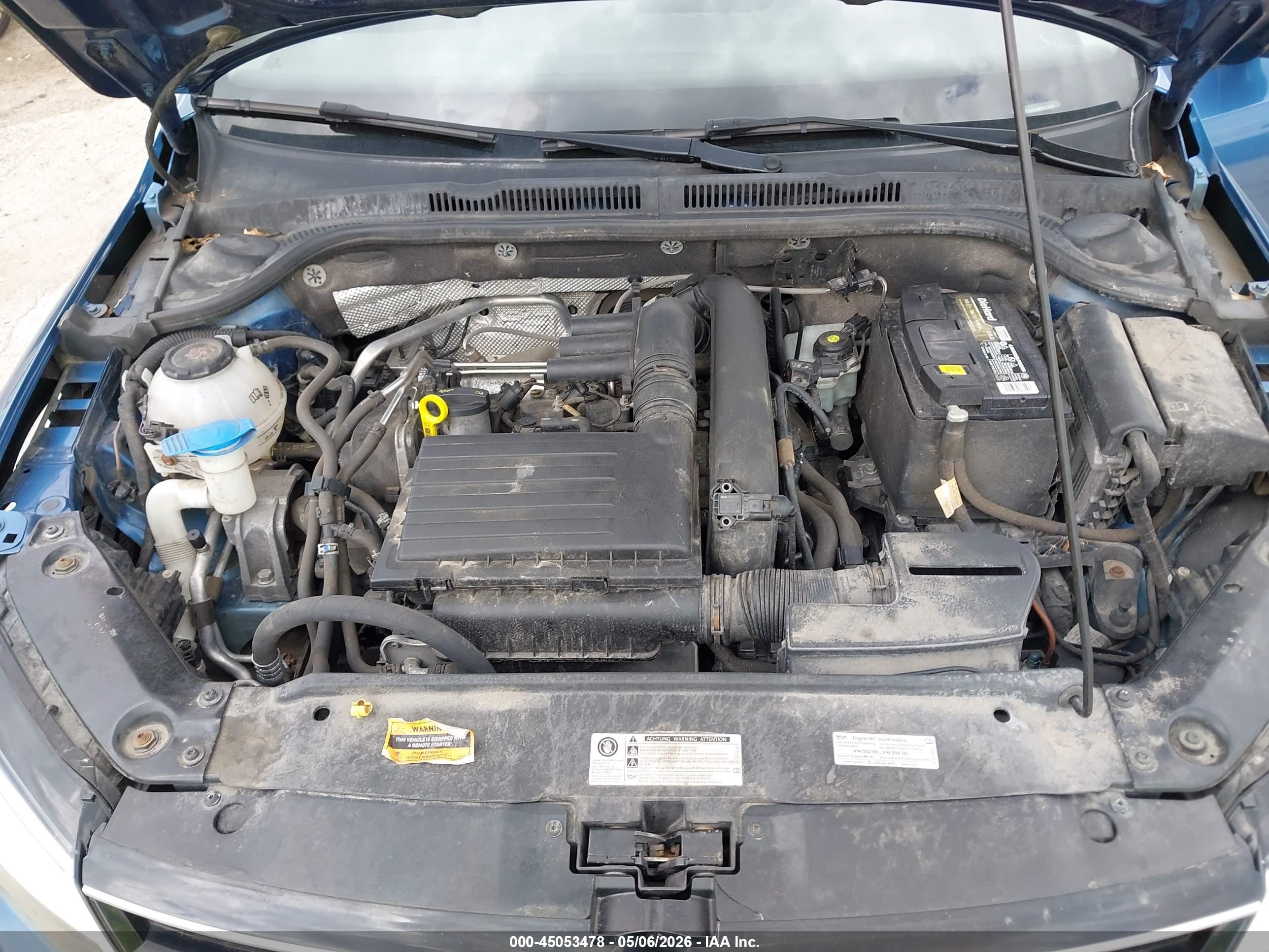 2018 Volkswagen Jetta 1.4t S Blue vin: 3VW2B7AJXJM261828