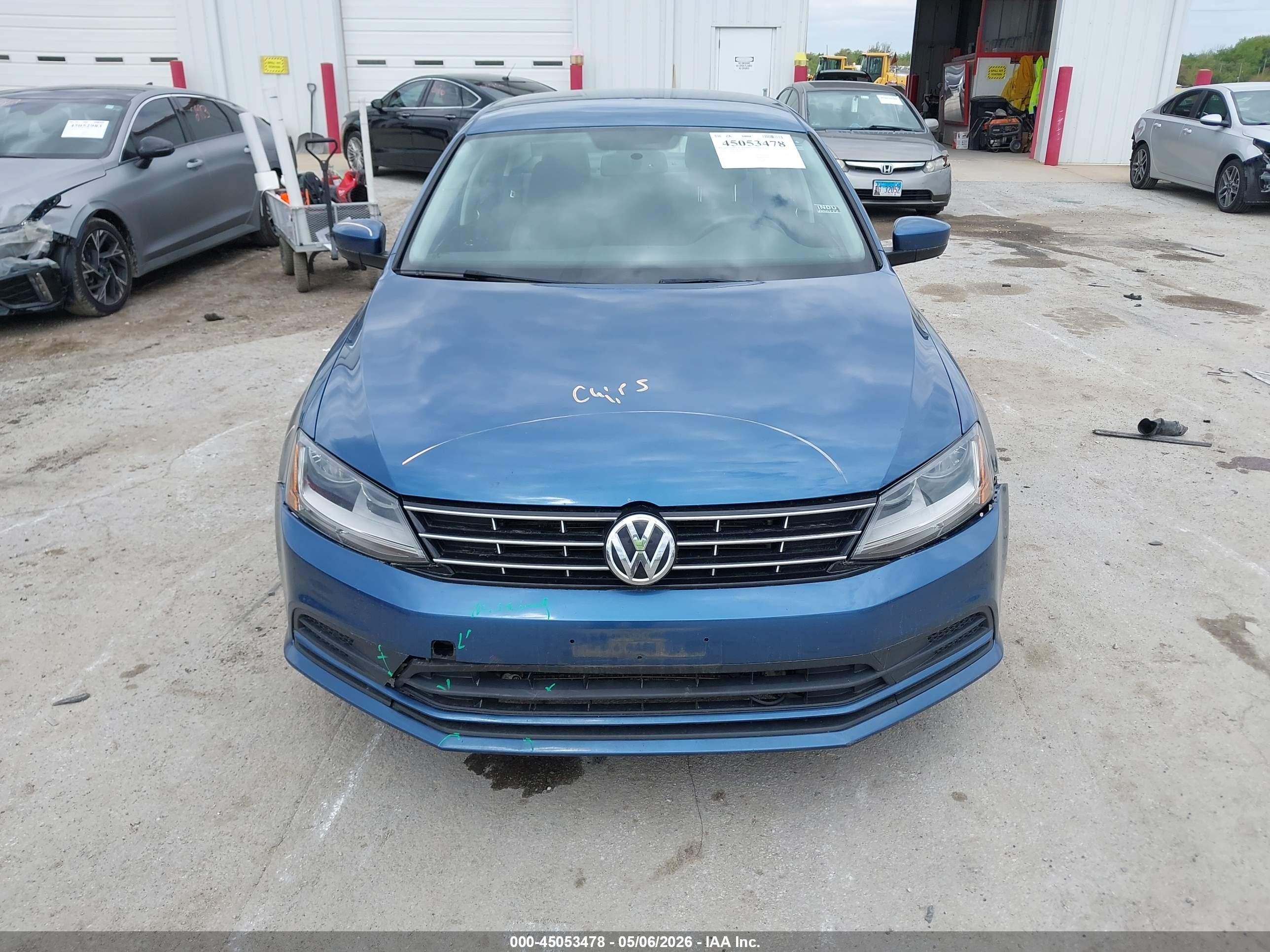2018 Volkswagen Jetta 1.4t S Blue vin: 3VW2B7AJXJM261828