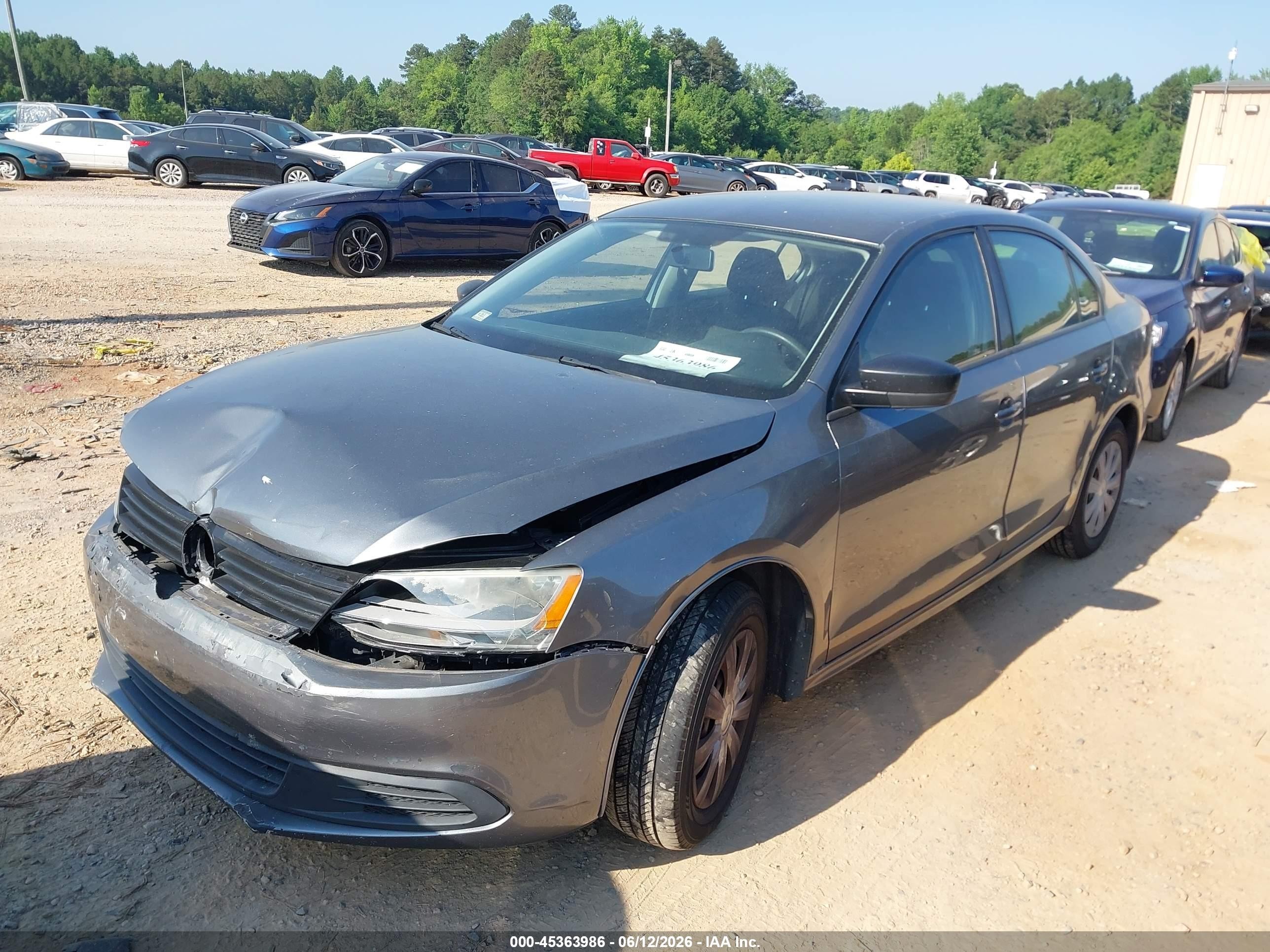 2011 Volkswagen Jetta 2.0l S Gray vin: 3VW2K7AJ0BM010107